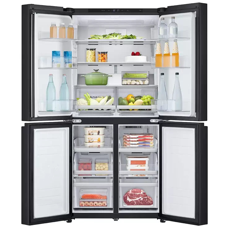 LG 530L Slim French Door Fridge Matte Black GF-B505MBL