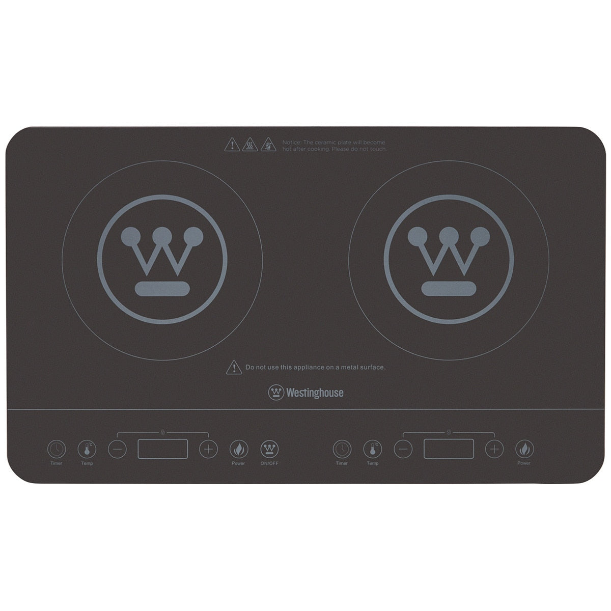 Westinghouse Twin Induction Cooktop WHIC02K