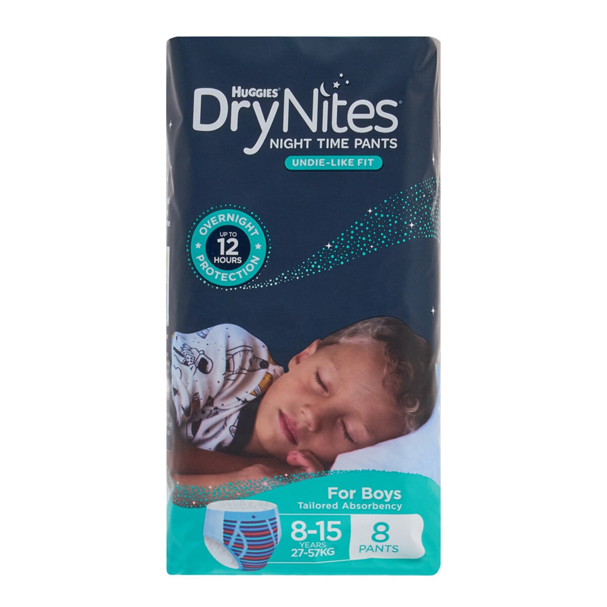 Huggies Drynites Night Time Pants For Boys Size 8-15 Years 48 Pants
