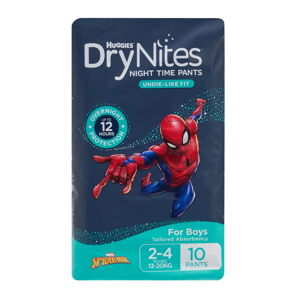 Huggies Drynites Night Time Pants For Boys Size 2-4 Years 60 Pants