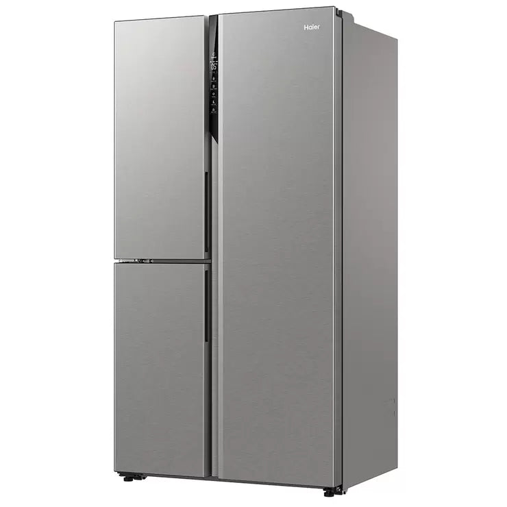 Haier 574L 500 Series S+ Three Door Side By Side Refrigerator Freezer Satina HRF575XS