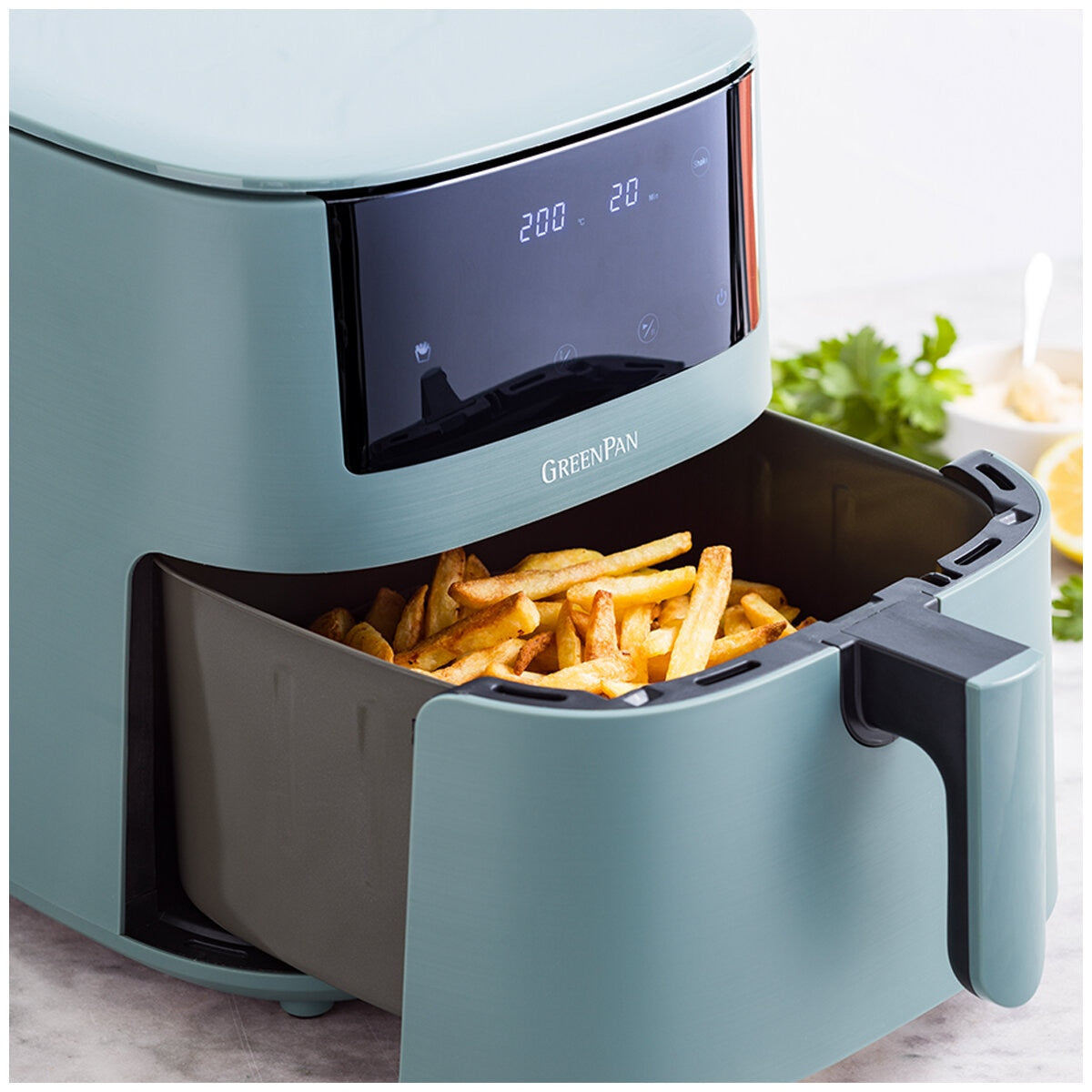GreenPan Bistro 7.2L Airfryer CC009006-001 Smokey Sky Blue