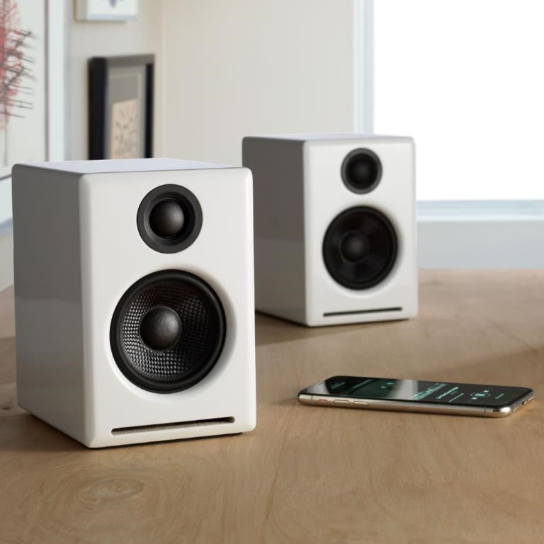 Audioengine A2+ Wireless Powered Speakers (Gloss White)