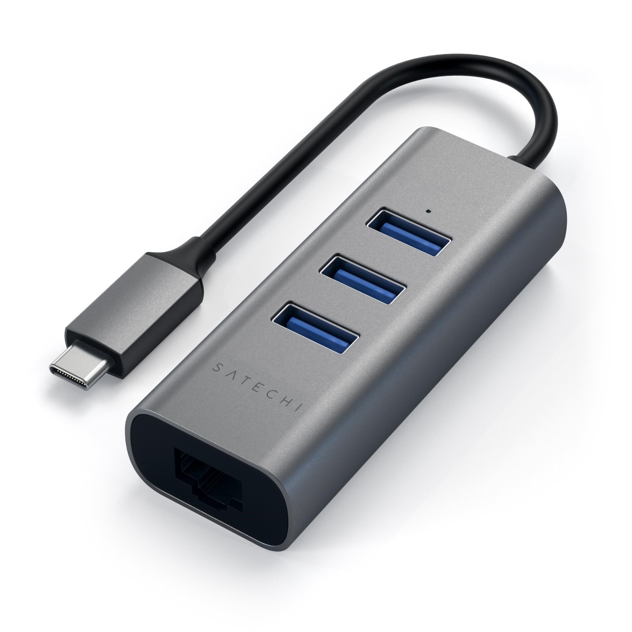 Satechi USB-C 2-in-1 USB 3.0 3-Port Hub & Ethernet