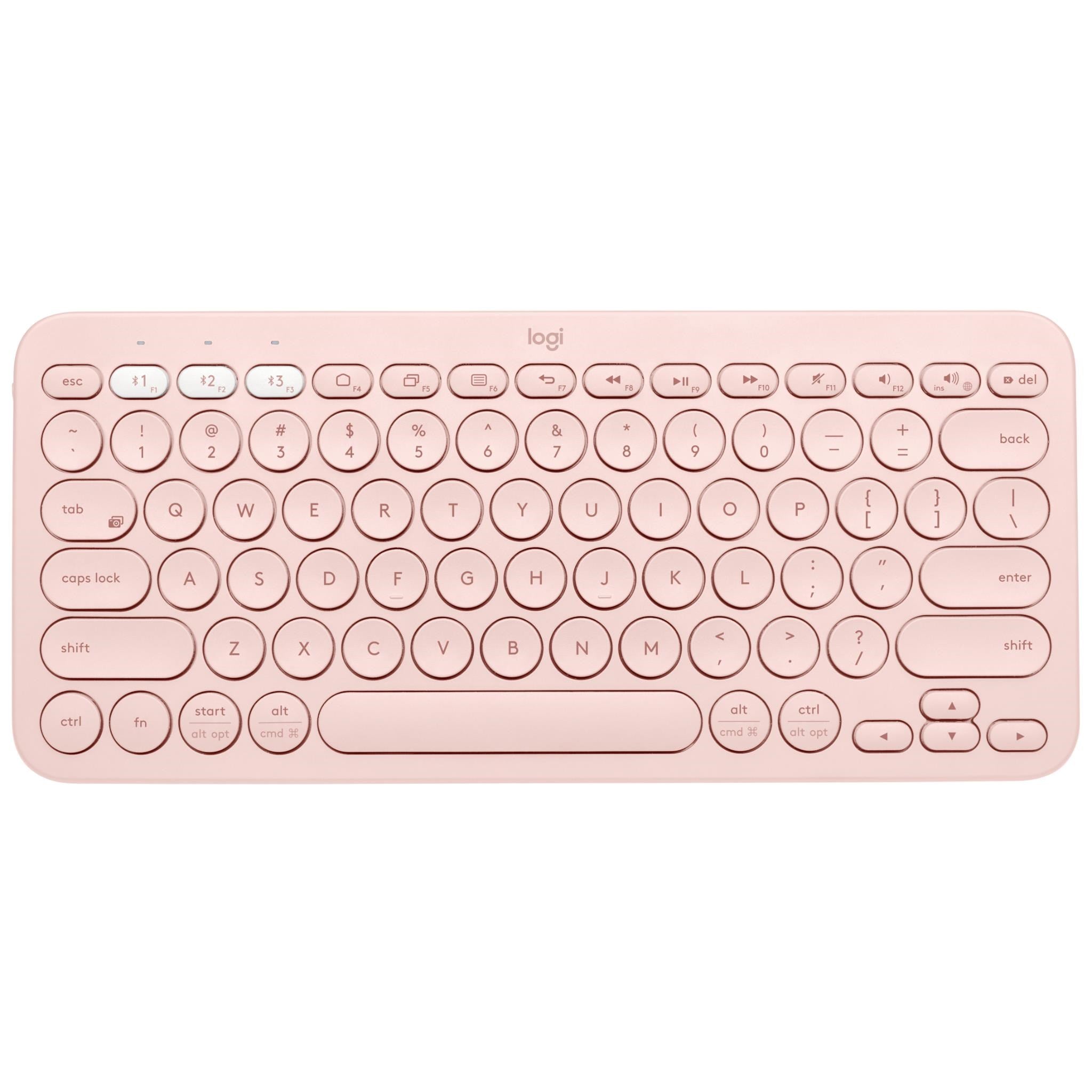 Logitech K380 Multi-Device Bluetooth Keyboard (Rose)