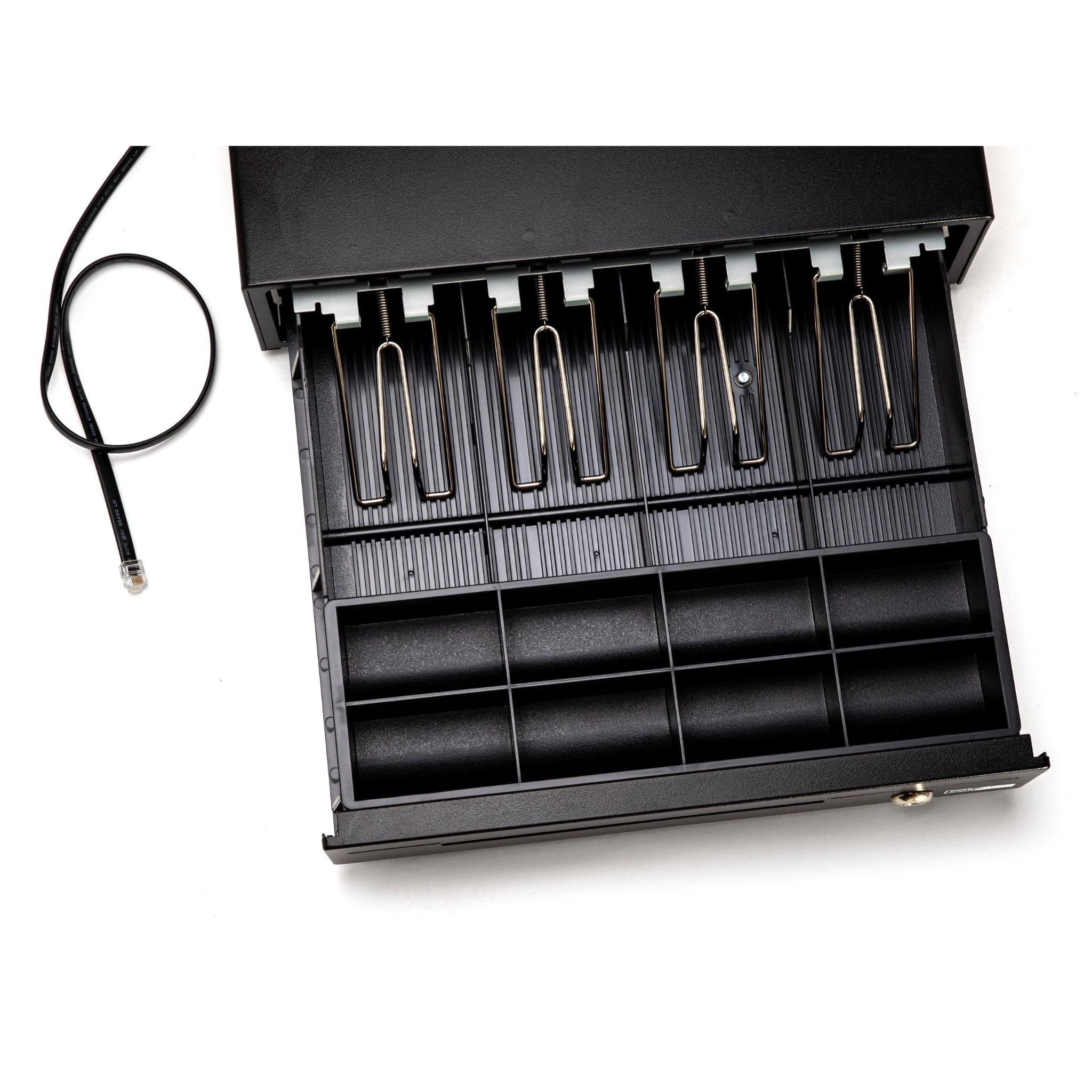 POS-mate Printer Driven Standard Cash Drawer (Black)