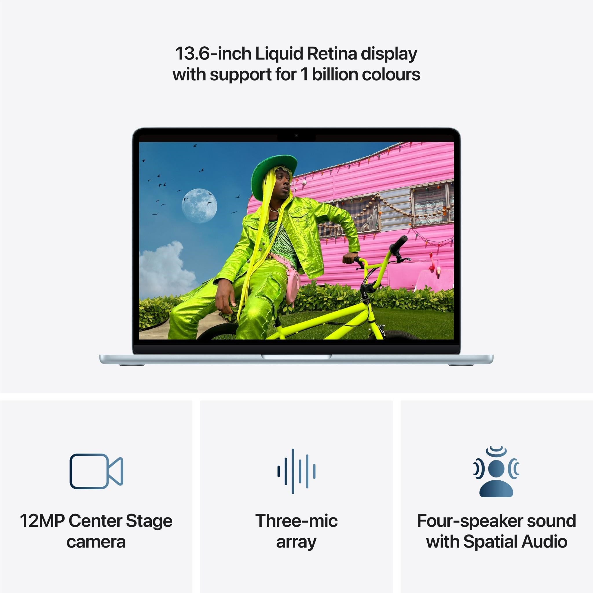 Apple MacBook Air 13-inch with M5 Chip, 1TB/16GB (Sky Blue)
