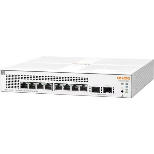 HPE JL681A Networking Instant On Switch 8p Gigabit CL4 PoE 2p SFP 124W 1930