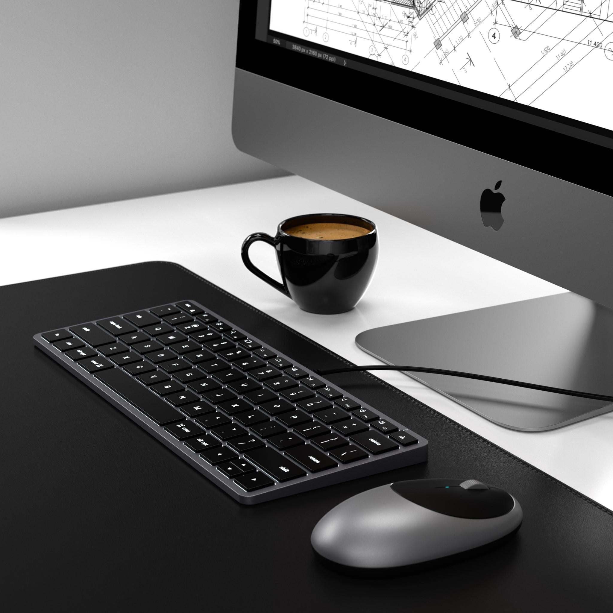 Satechi Slim W1 USB-C Wired Keyboard for Mac (Space Grey)
