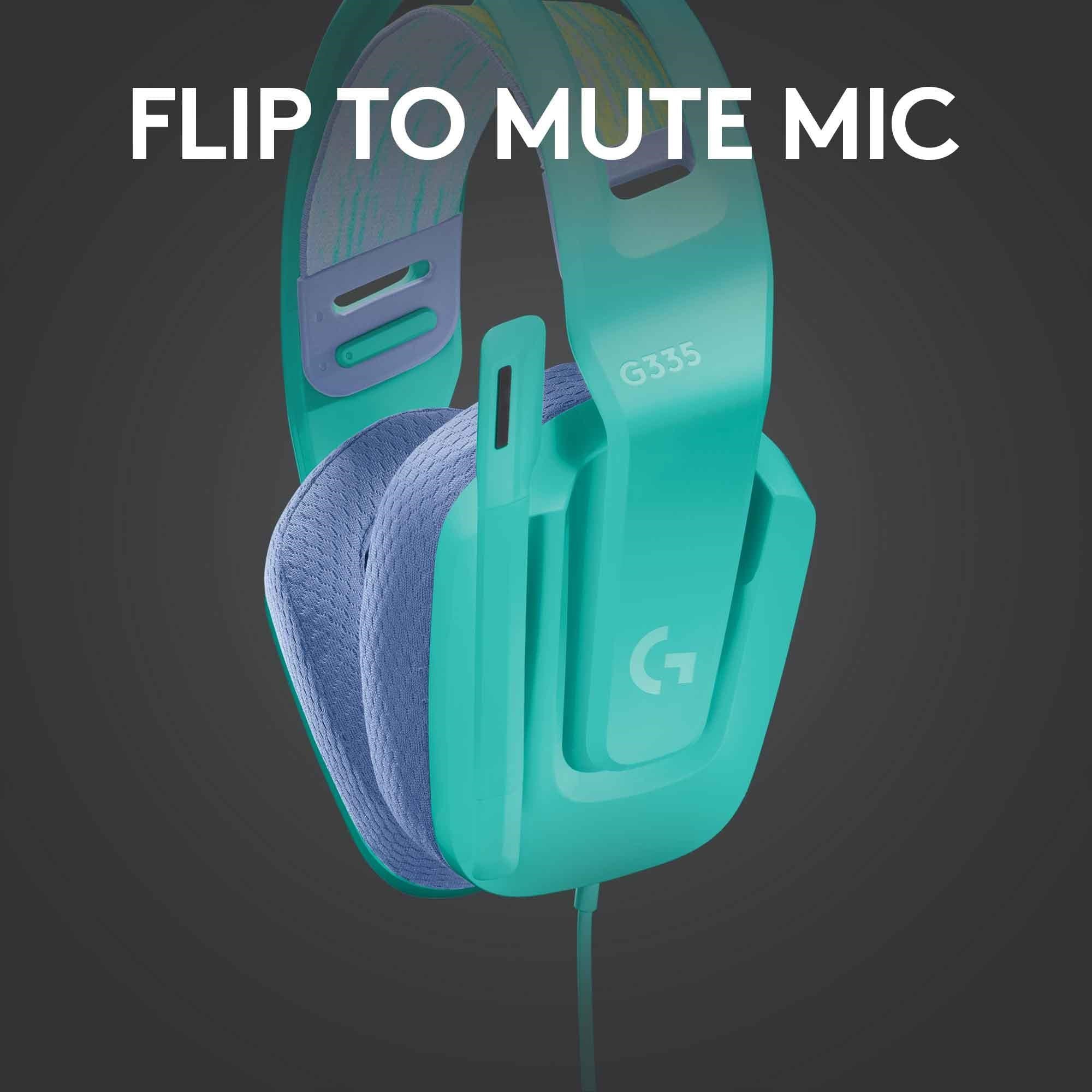 Logitech G335 Wired Gaming Headset (Mint)