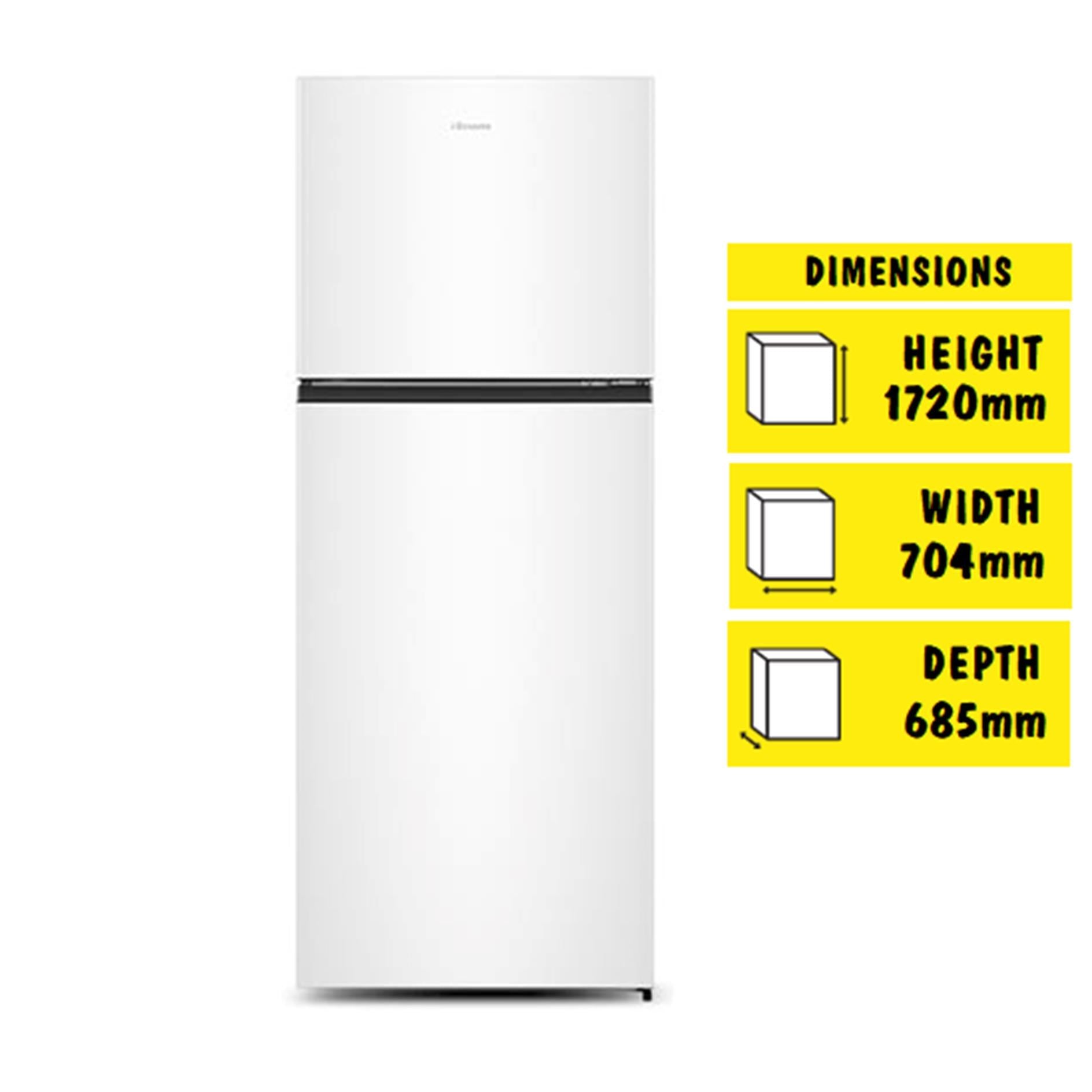 Hisense HRTF424 424L Top Mount Fridge (White)