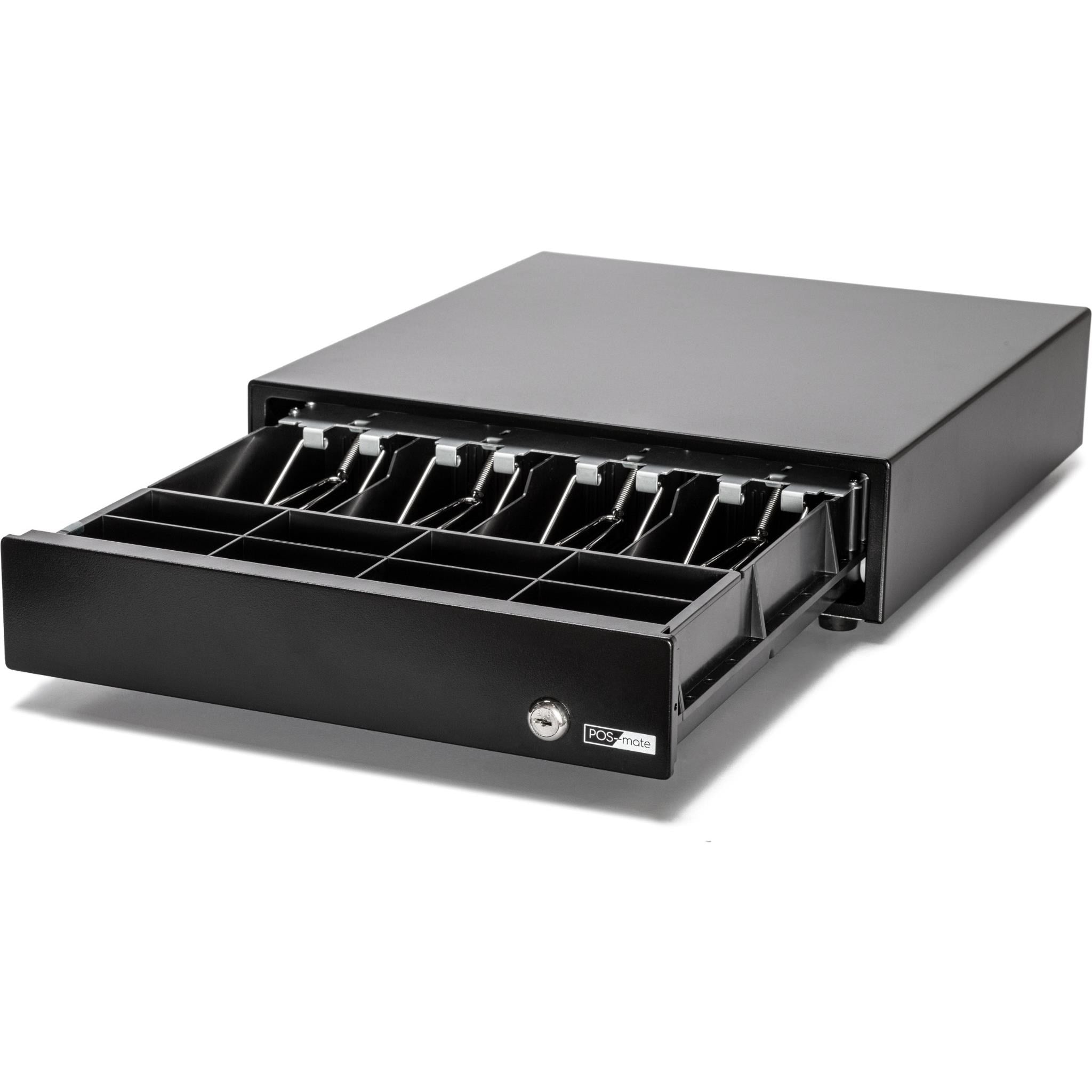 POS-mate Push To Open Standard Cash Drawer (Black)
