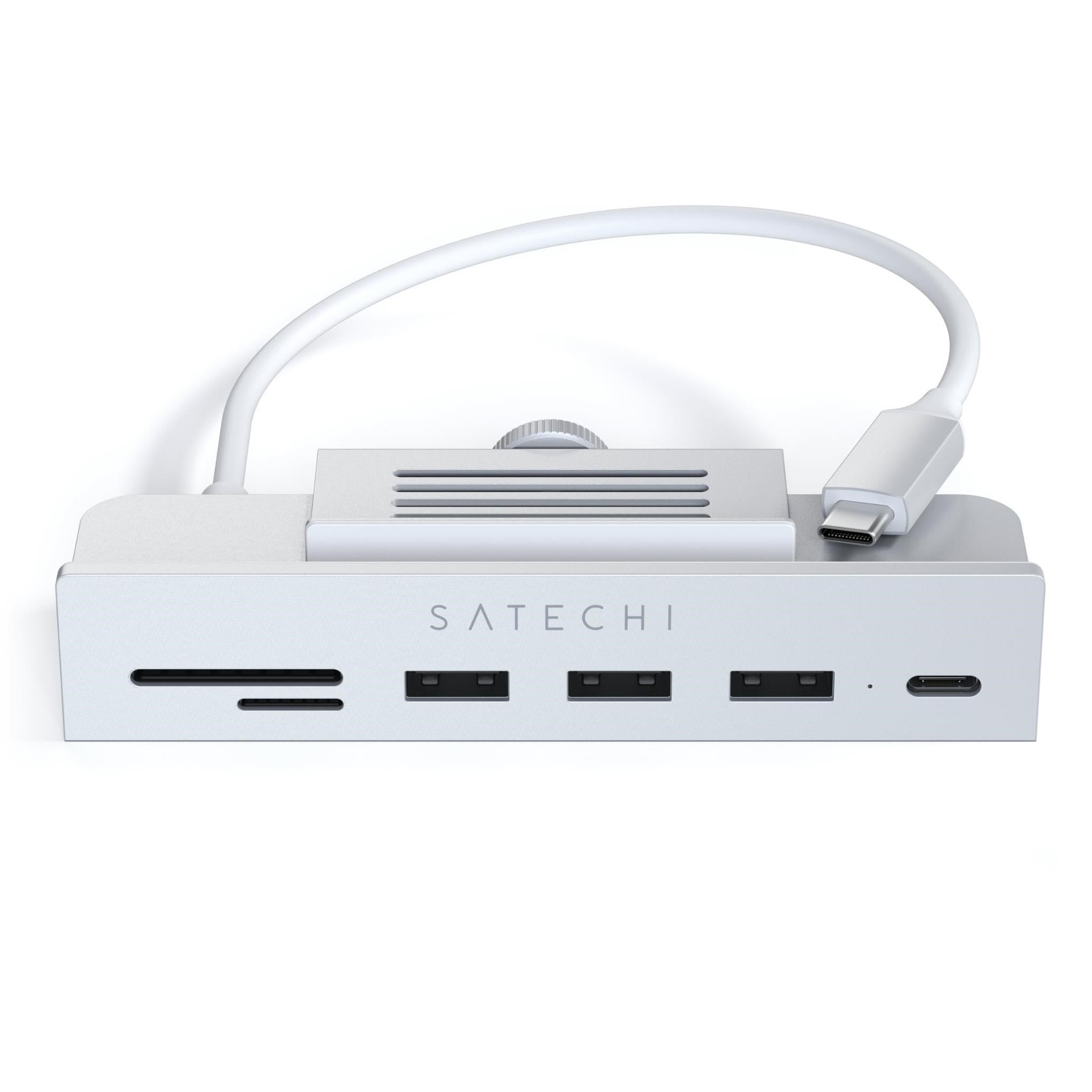 Satechi USB-C Clamp Hub for Apple Studio Display/iMac 24' (Silver)