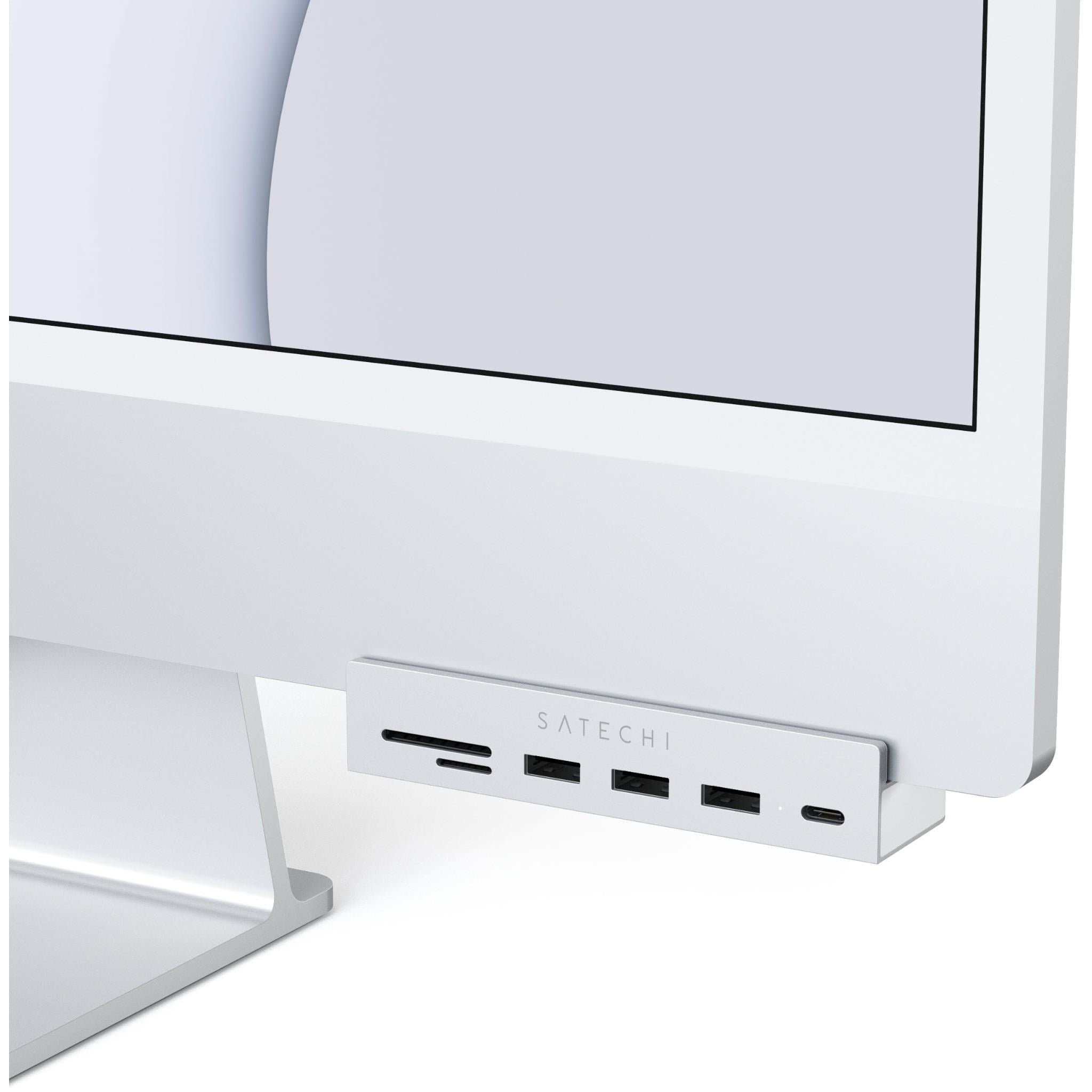 Satechi USB-C Clamp Hub for Apple Studio Display/iMac 24' (Silver)