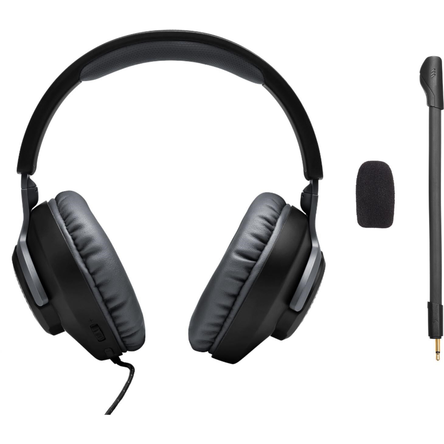 JBL Free WFH Wired Over-Ear Headset (Black)