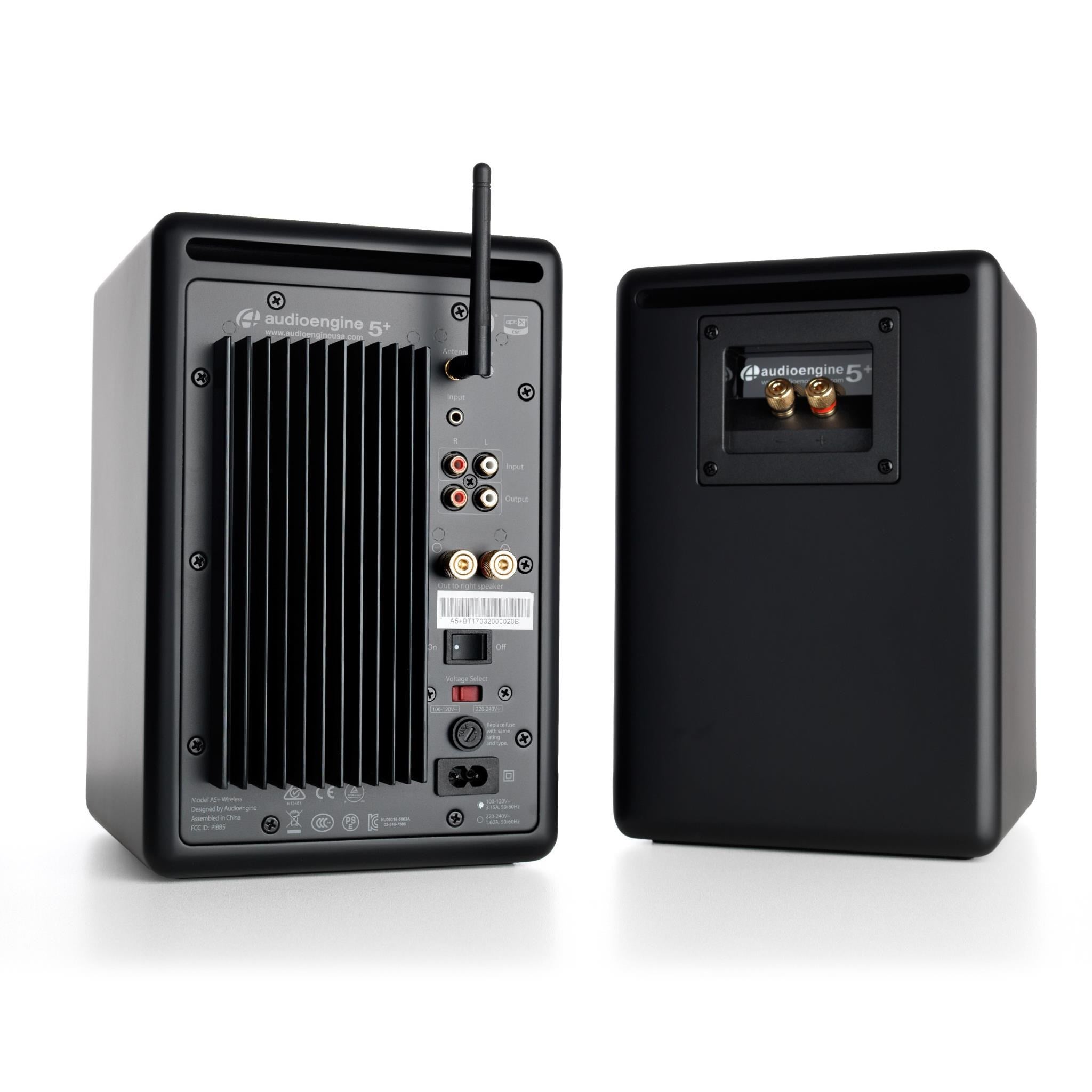 Audioengine A5+ Wireless Powered Bookshelf Speakers (Satin Black)
