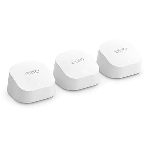 Amazon eero 6+ Mesh Dual Band Wi-Fi 6 Router (3 Pack)