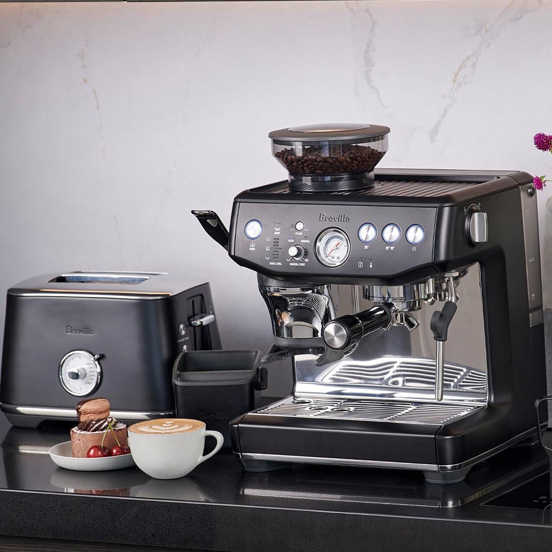 Breville the Barista Express® Impress Manual Coffee Machine (Black Truffle)