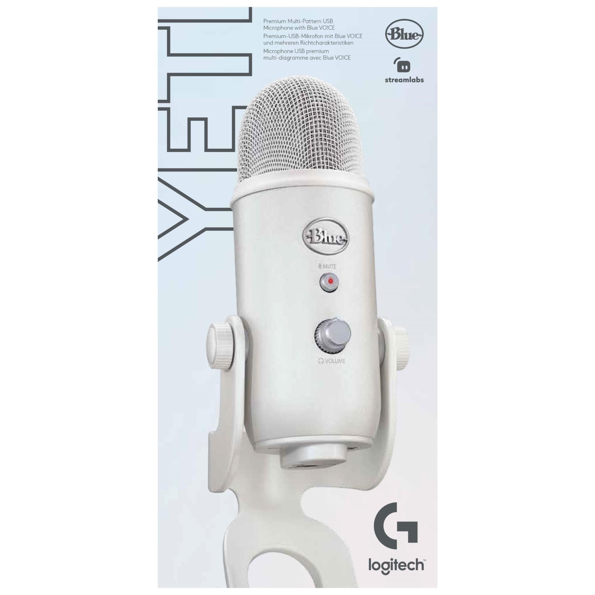 Blue Yeti USB Streaming Microphone (Off White)