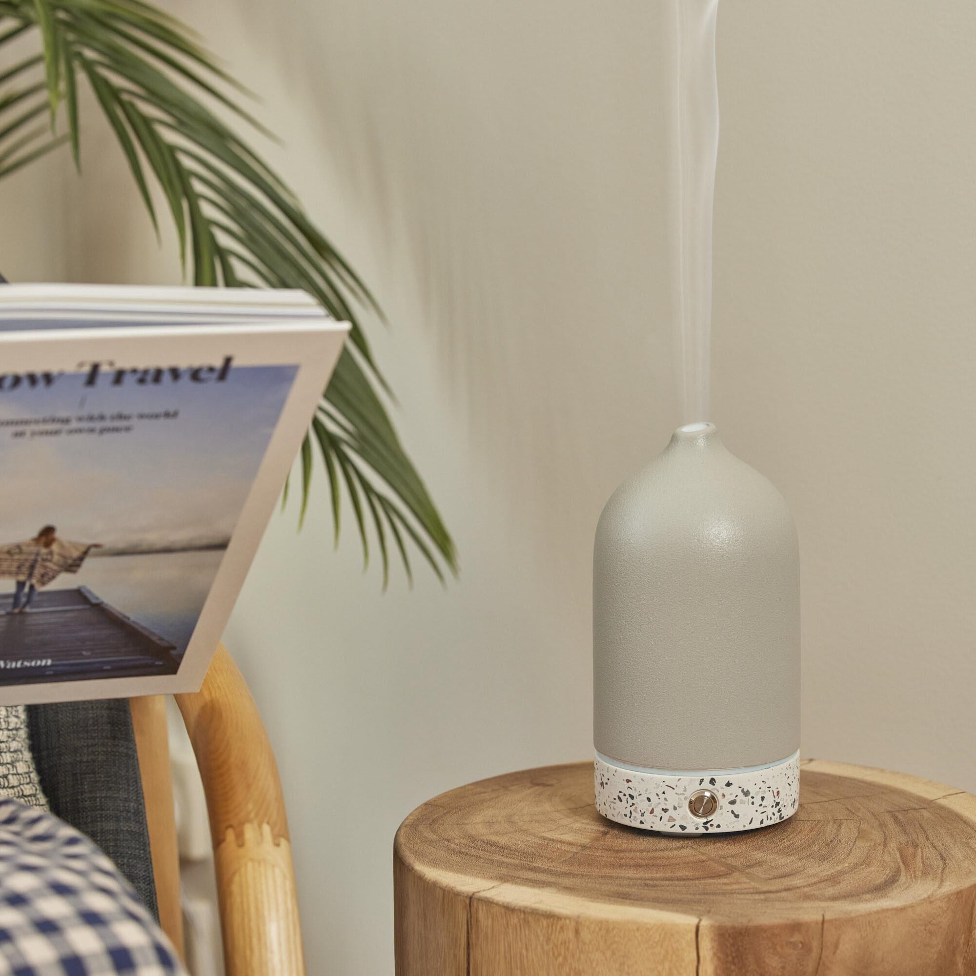 Homedics Ellia Pure Aroma Diffuser Ceramic & Terrazzo (Grey)