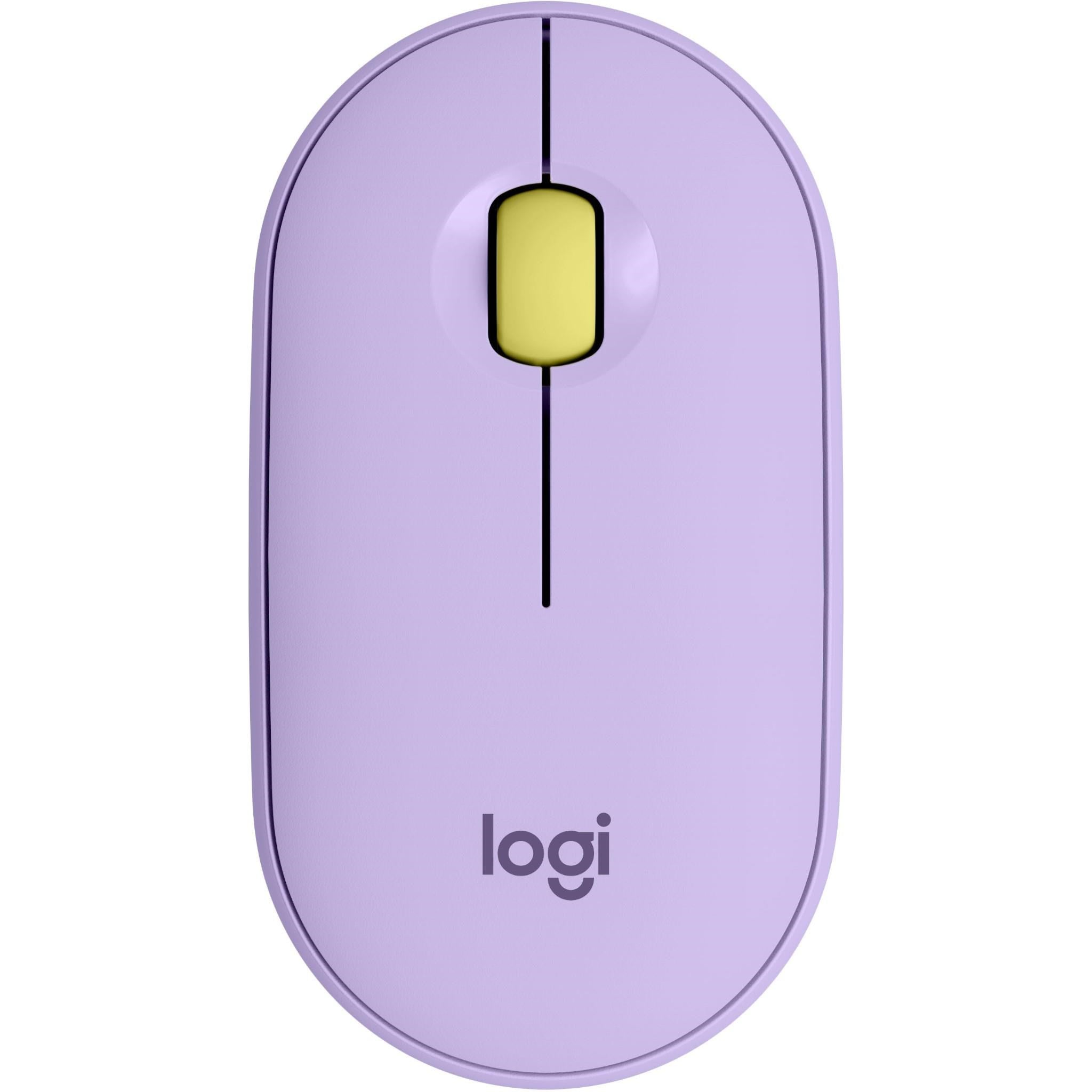 Logitech M350 Pebble Wireless Mouse (Lavender)