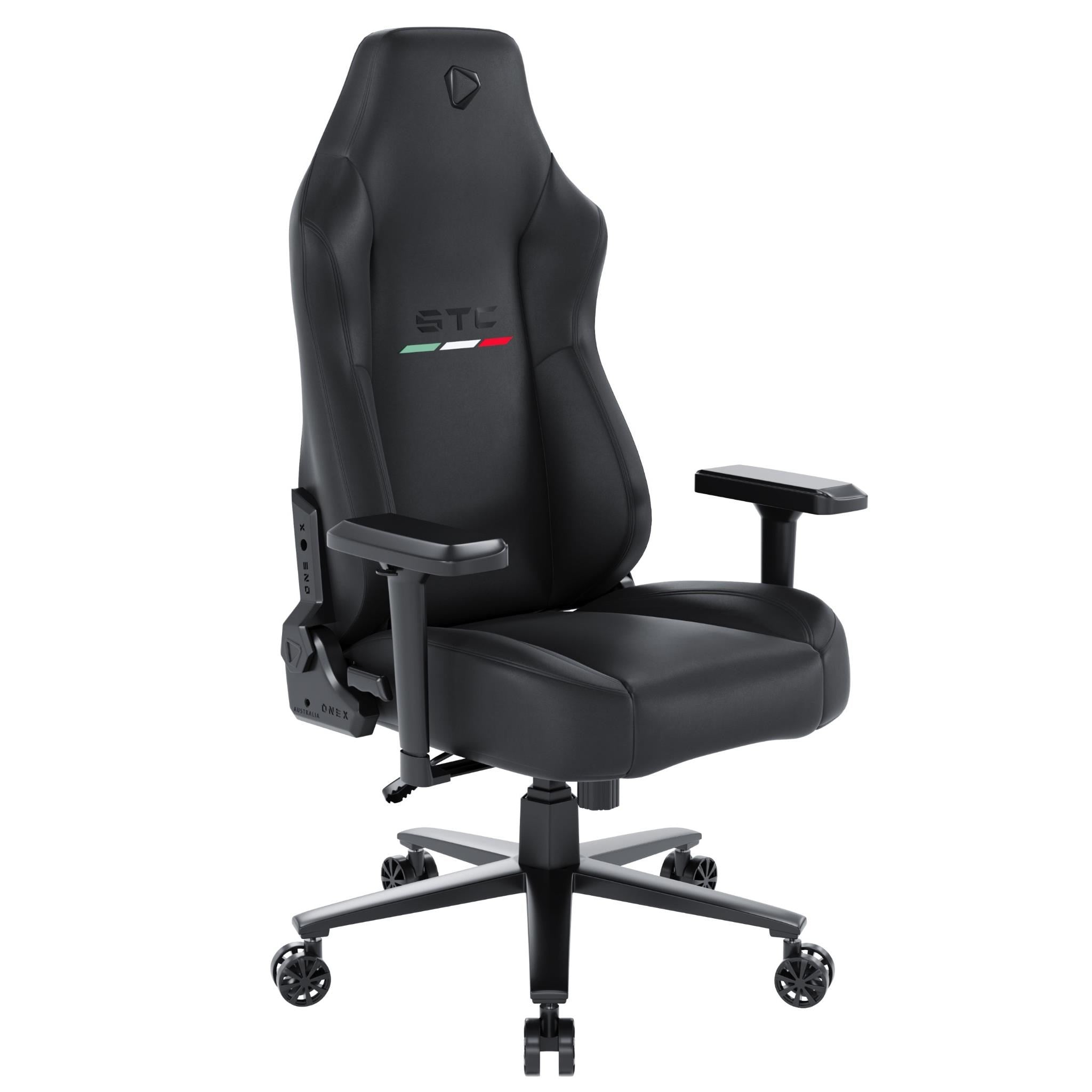 ONEX STC Elegant Real Leather XL Series Gaming / Office Chair (Black)
