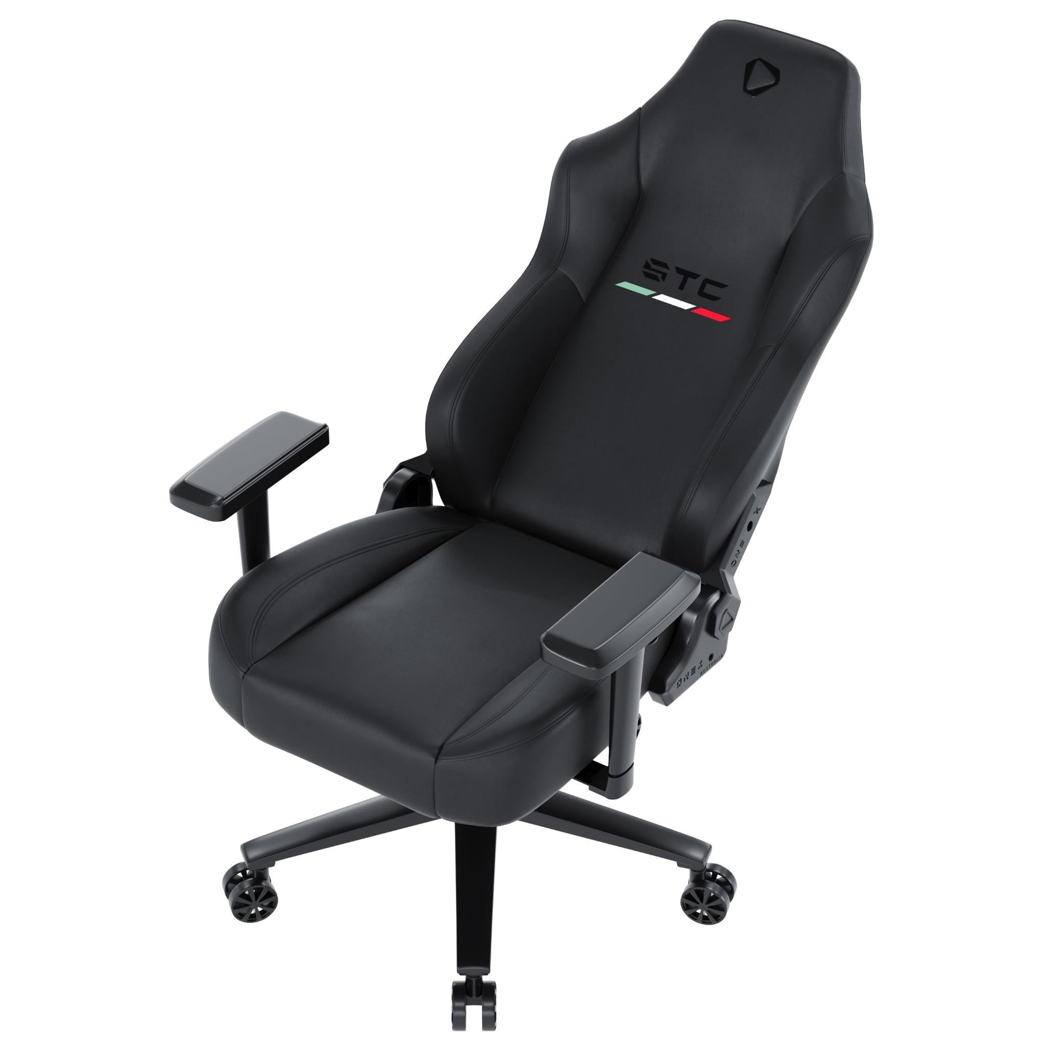 ONEX STC Elegant Real Leather XL Series Gaming / Office Chair (Black)