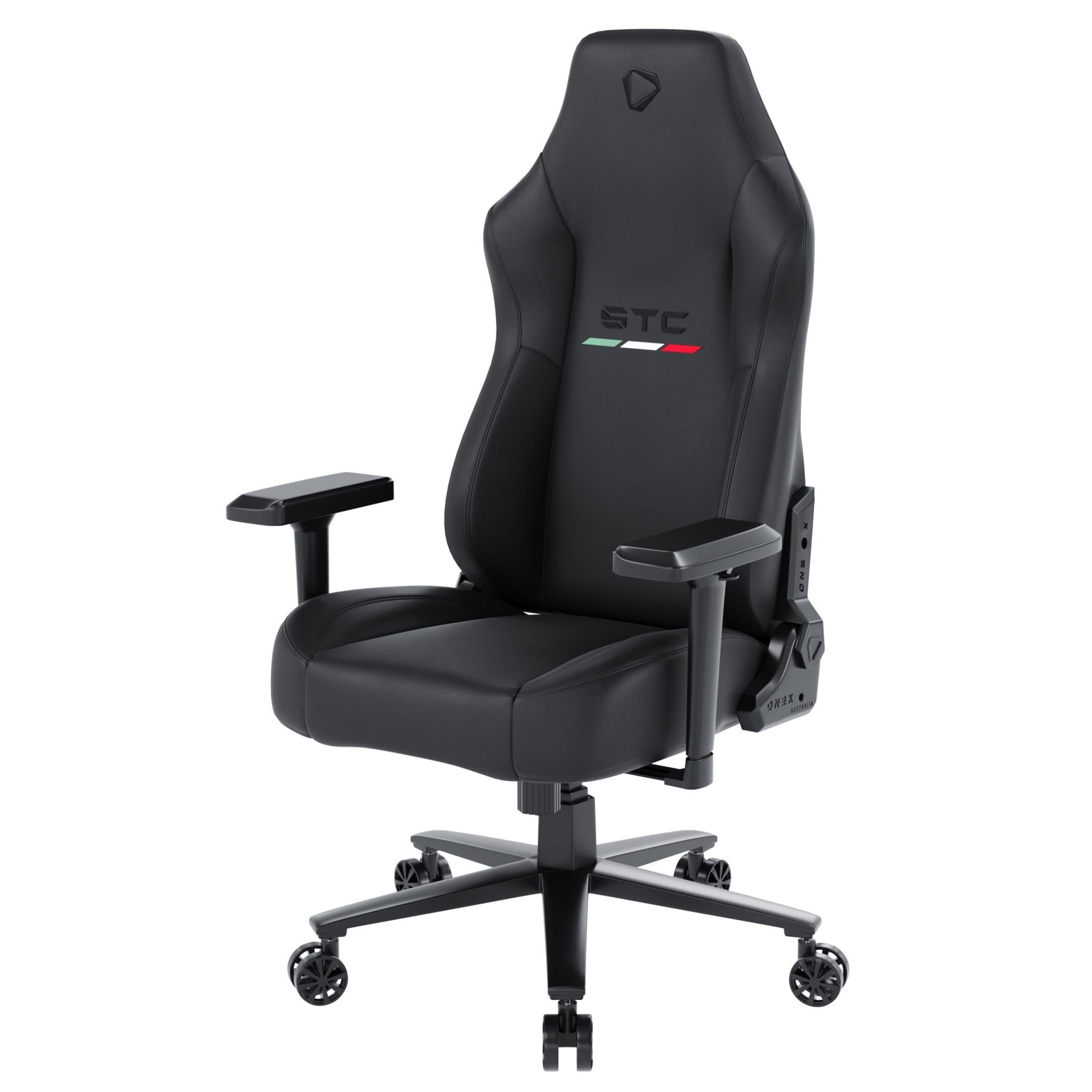 ONEX STC Elegant Real Leather XL Series Gaming / Office Chair (Black)