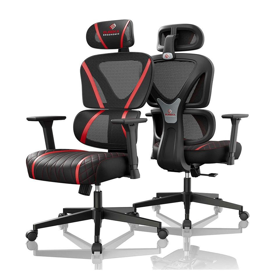 Eureka GC06 NORN Series Ergonomic Gaming / Office Chair (Black/Red)