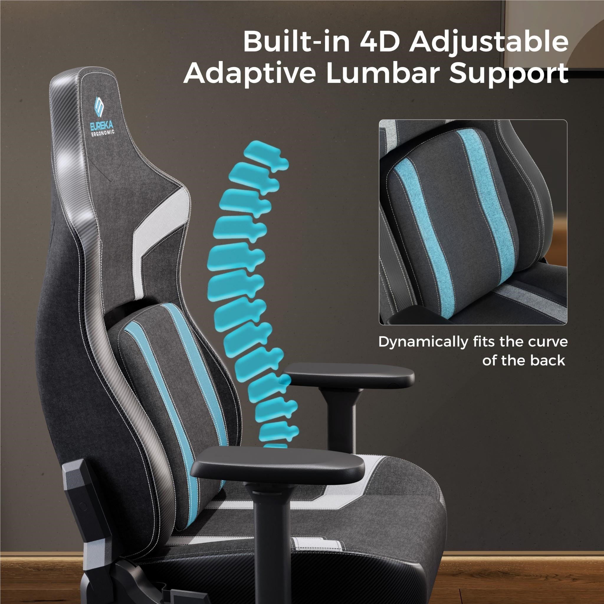 Eureka GC08 Python II Series Ergonomic Chair (Black/Blue)