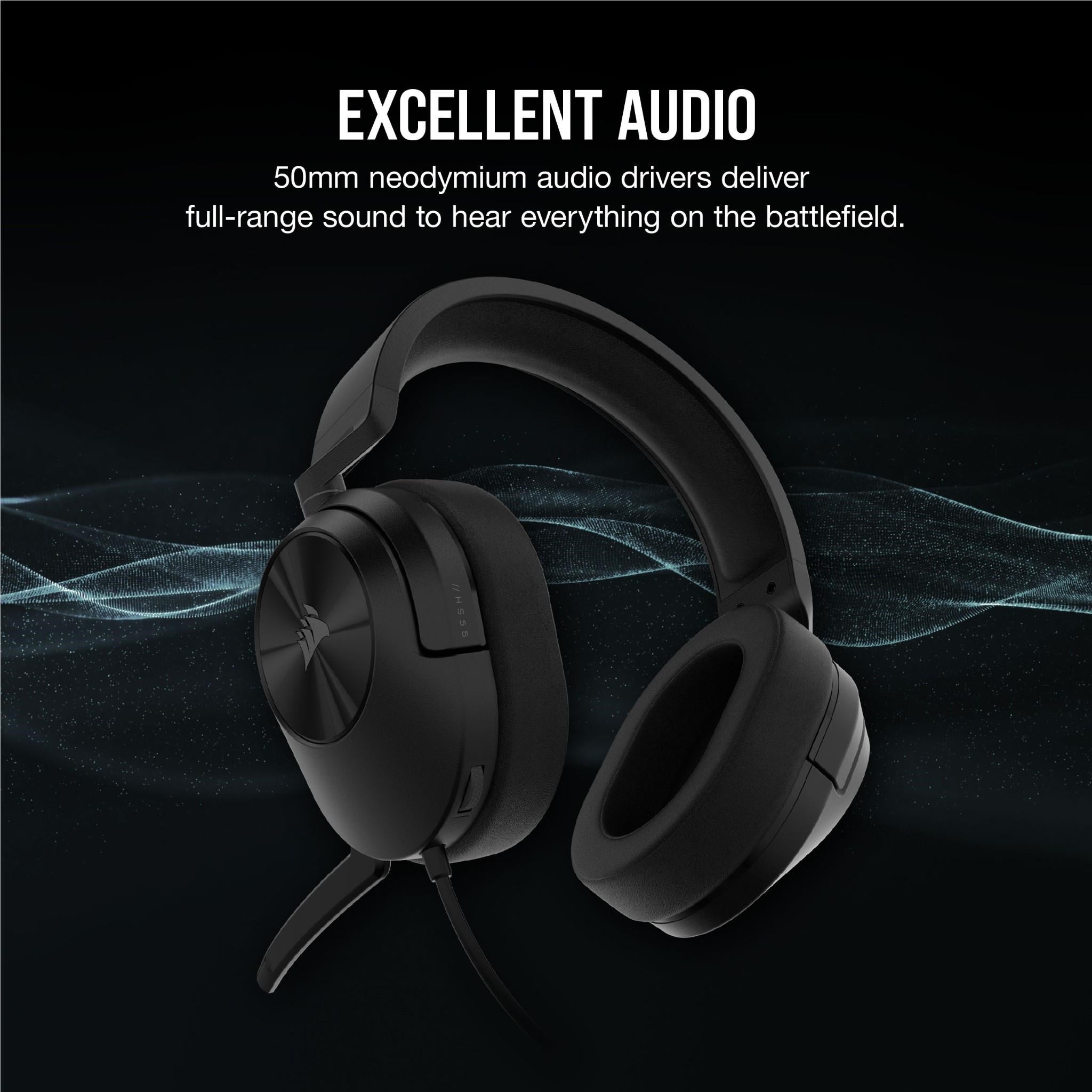Corsair HS55 Stereo Gaming Headset (White)