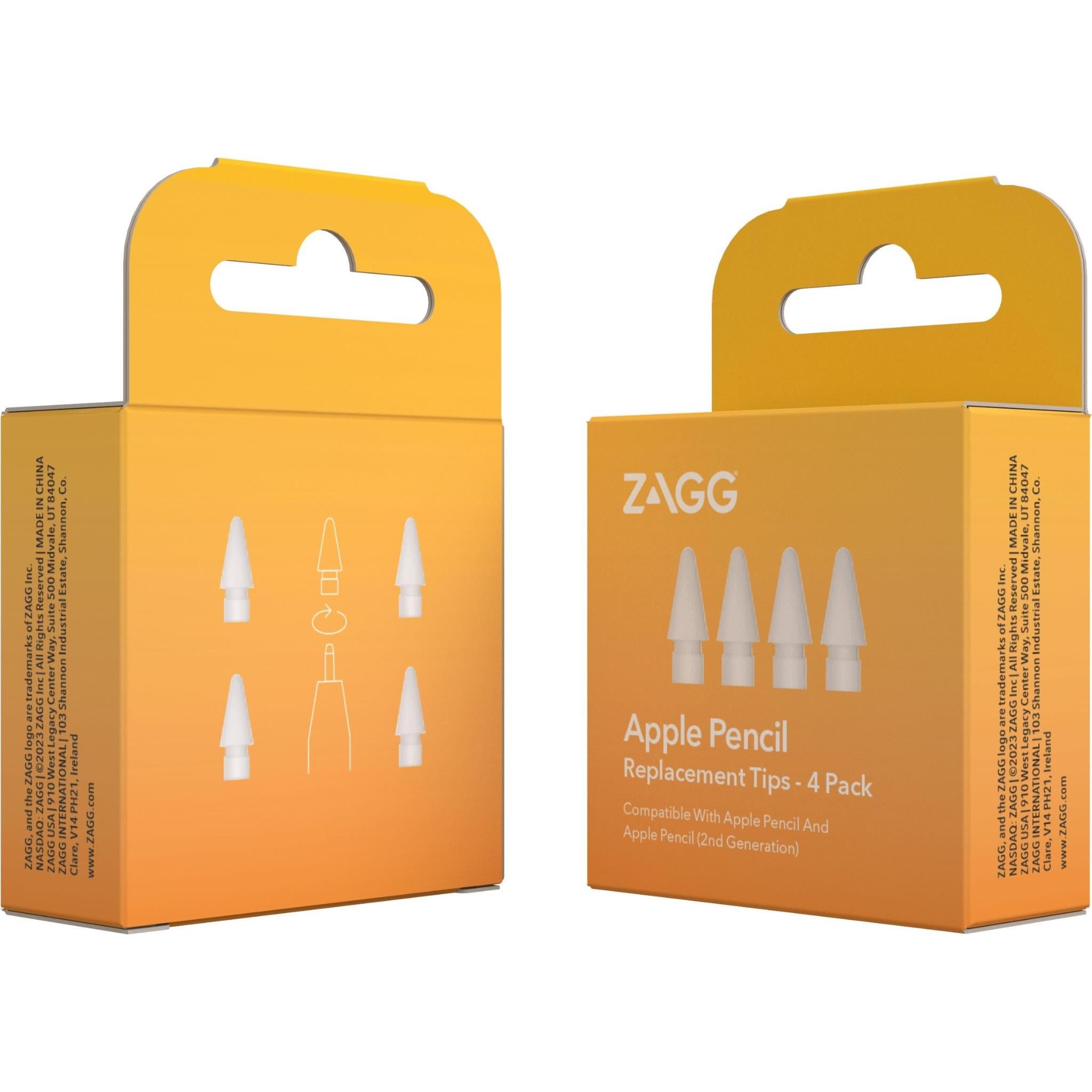 Zagg Apple Pencil Replacement Tips 4 Pack (White)