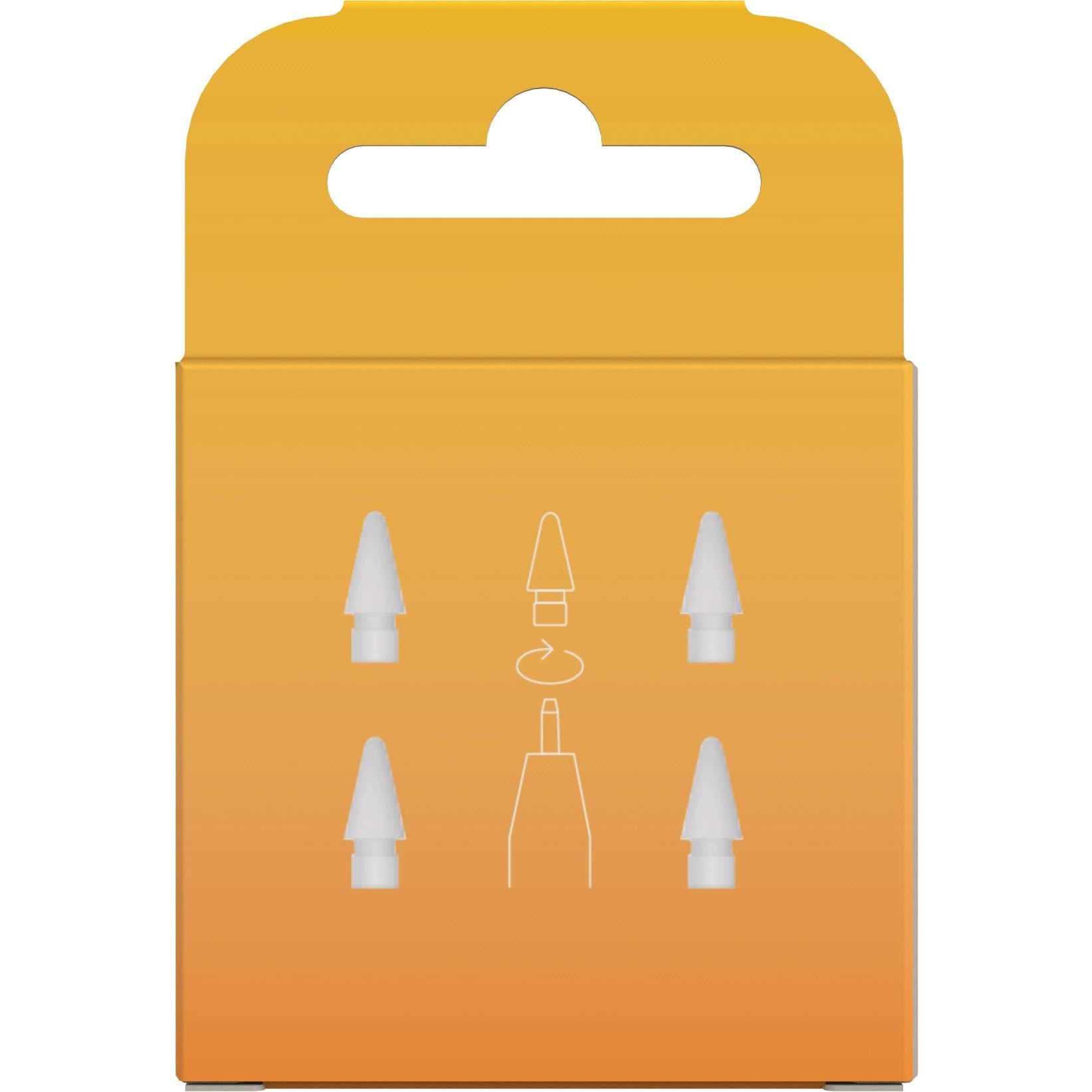 Zagg Apple Pencil Replacement Tips 4 Pack (White)