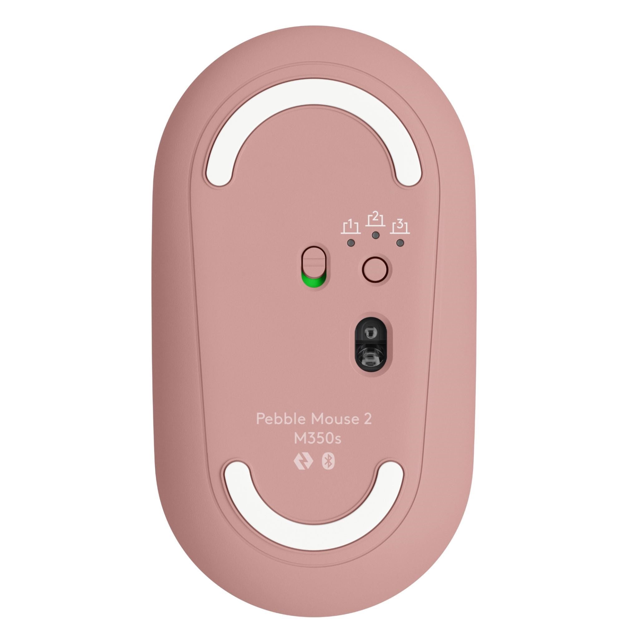 Logitech M350S Pebble 2 Wireless Mouse (Rose)