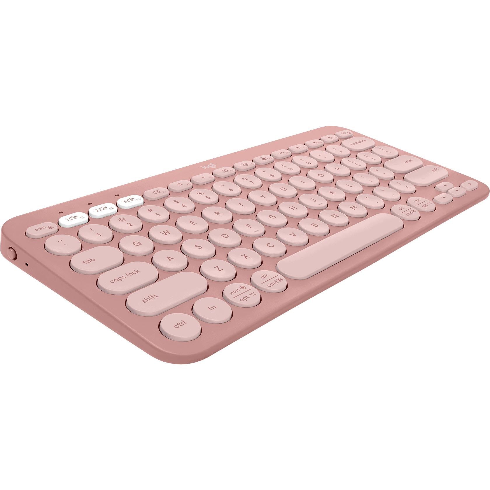 Logitech K380S Pebble Keys 2 Wireless Keyboard (Rose)