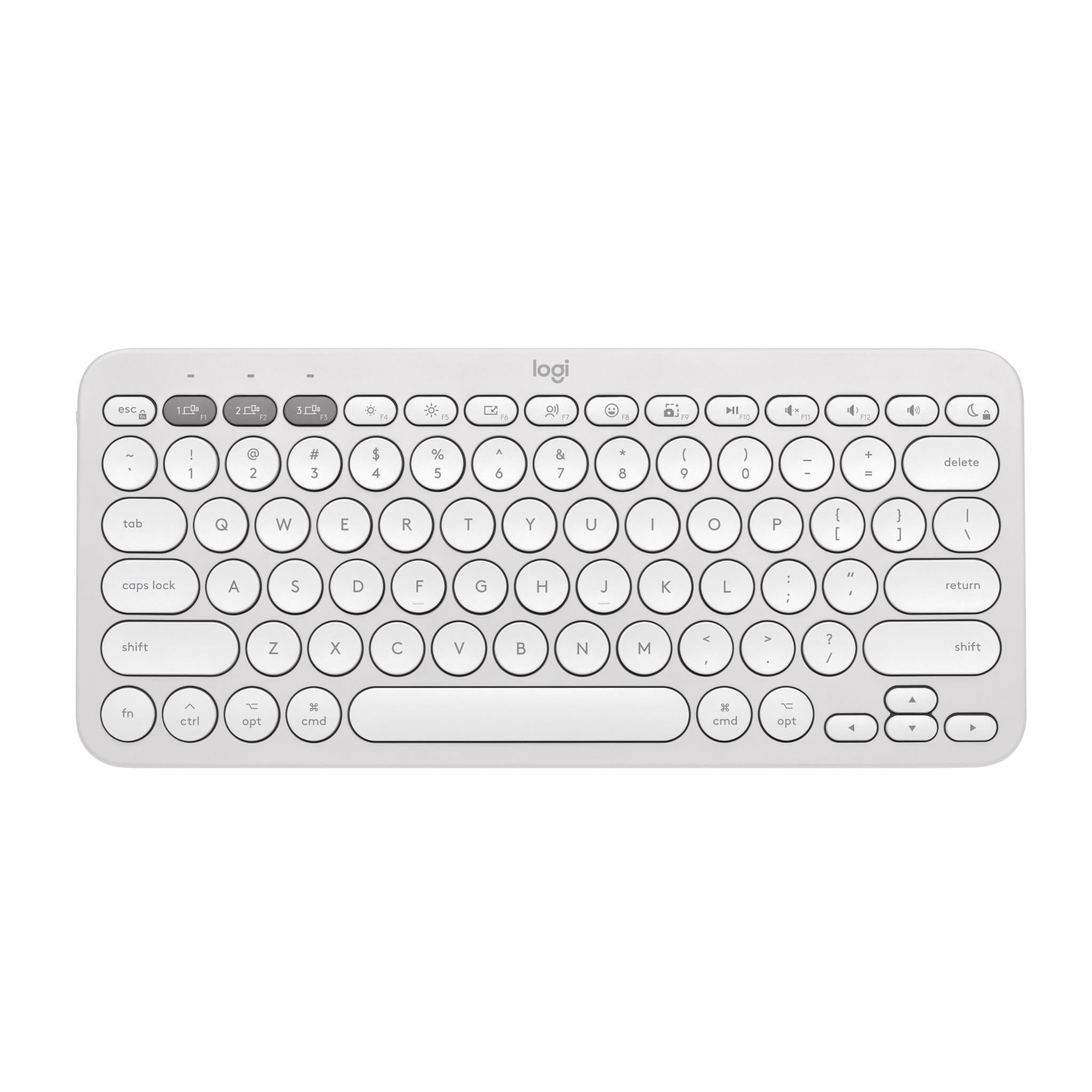 Logitech K380S Pebble Keys 2 Wireless Keyboard (White)
