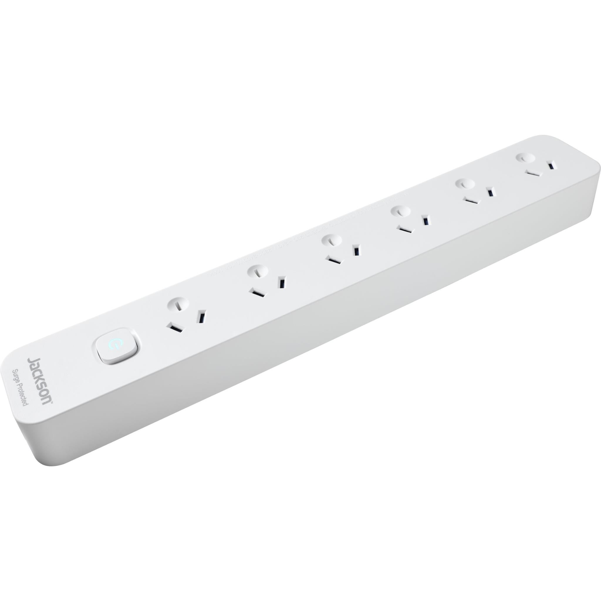 Jackson 6 Way Surge Protected Powerboard