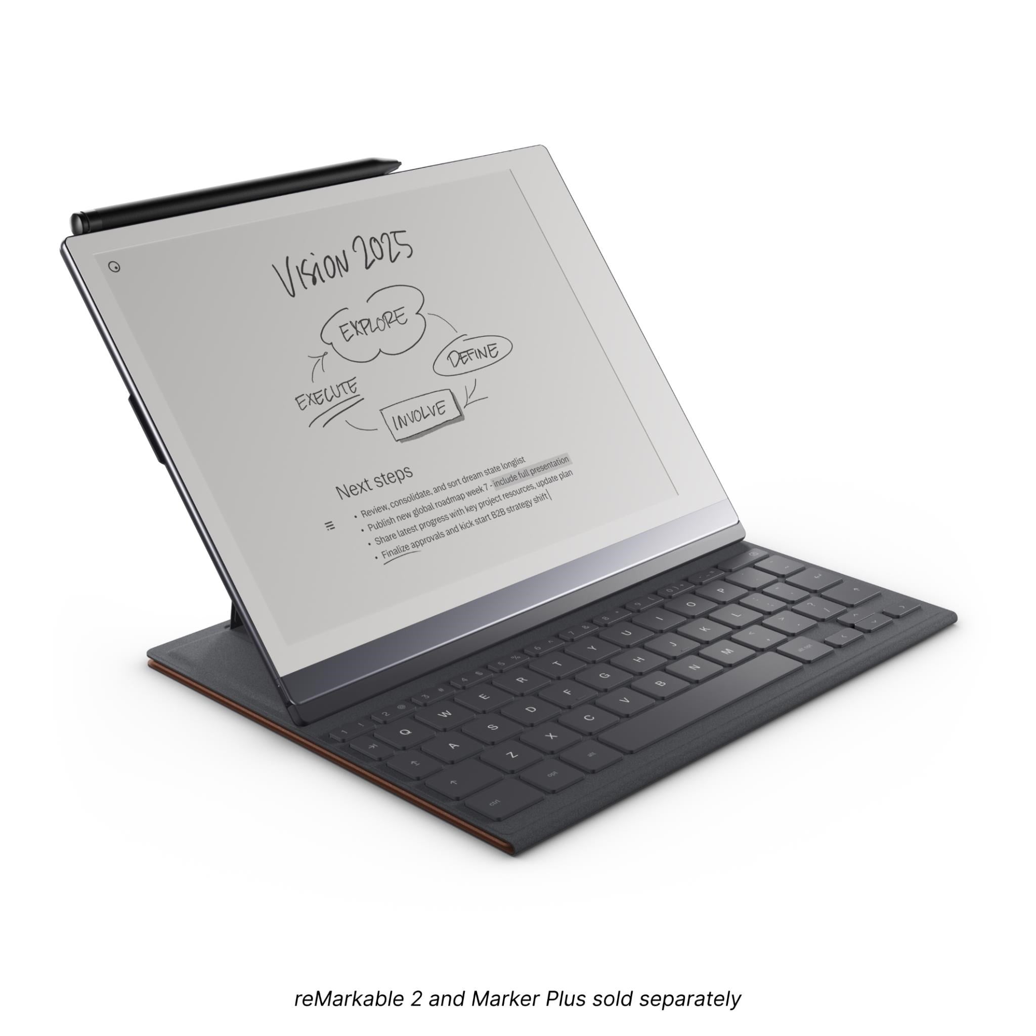 reMarkable Type Folio Keyboard Cover for reMarkable 2 Paper Tablet(Sepia Brown)