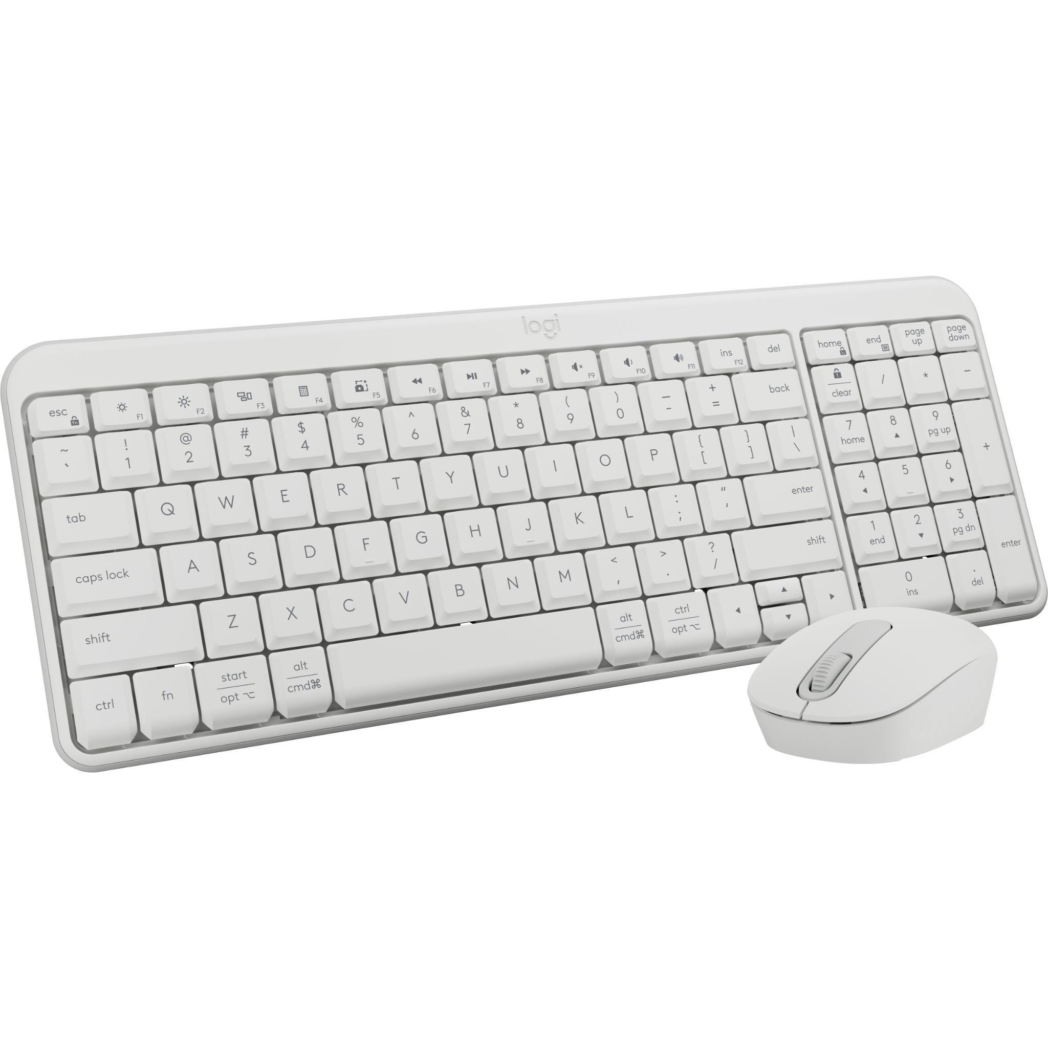 Logitech MK250 Bluetooth Keyboard and Mouse Combo (White)