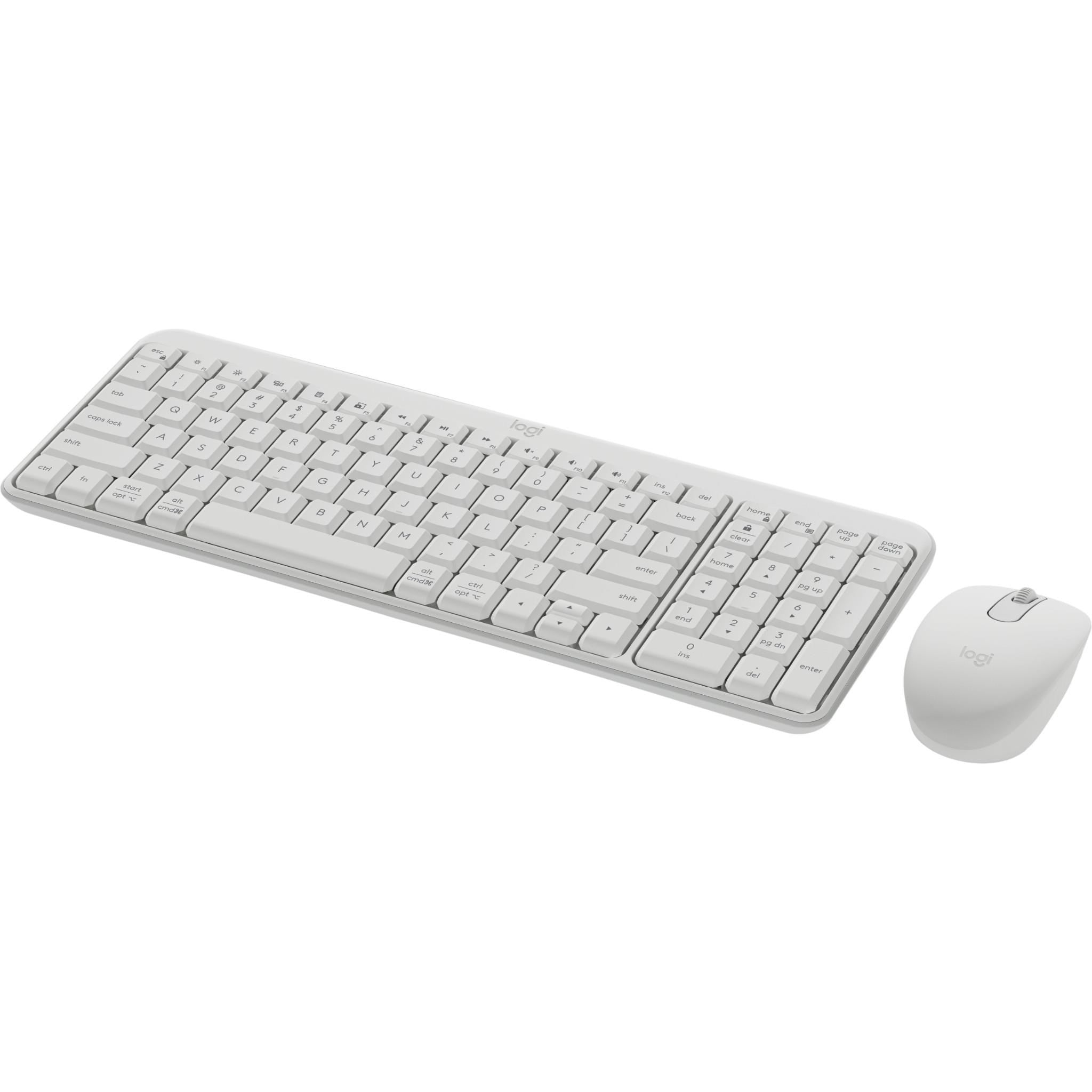 Logitech MK250 Bluetooth Keyboard and Mouse Combo (White)