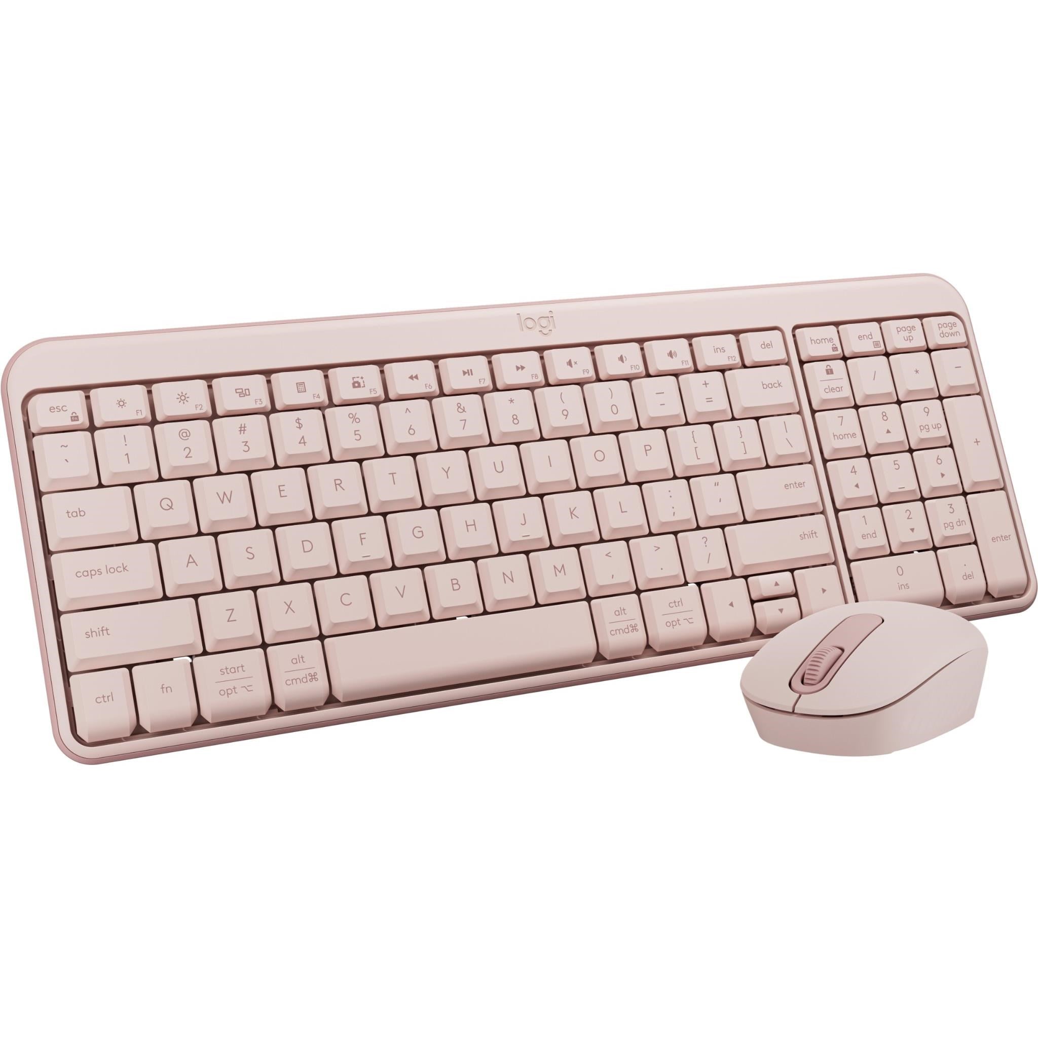 Logitech MK250 Bluetooth Keyboard and Mouse Combo (Rose)