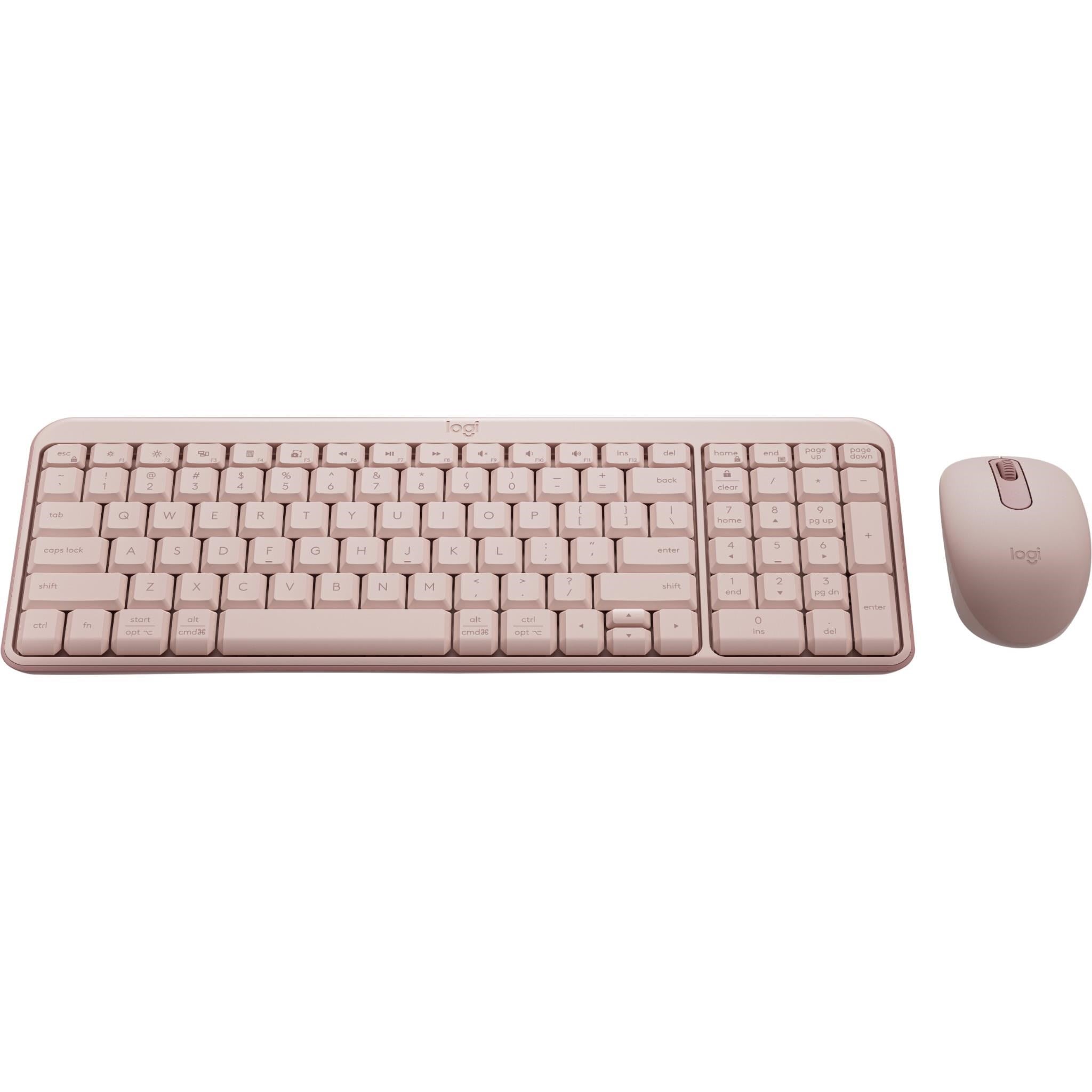 Logitech MK250 Bluetooth Keyboard and Mouse Combo (Rose)