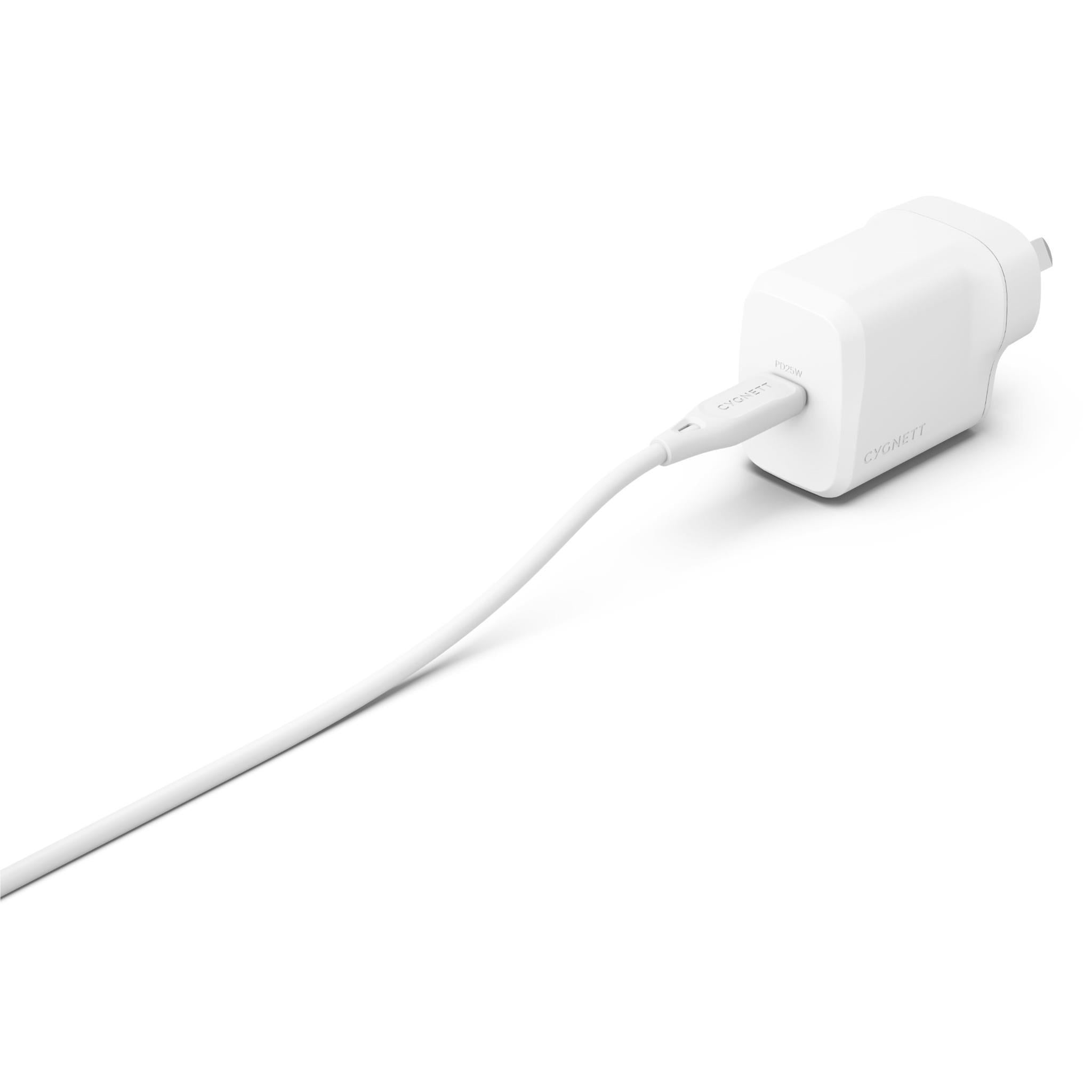 Cygnett Powerplus 25W USB-C Wall Charger (White)