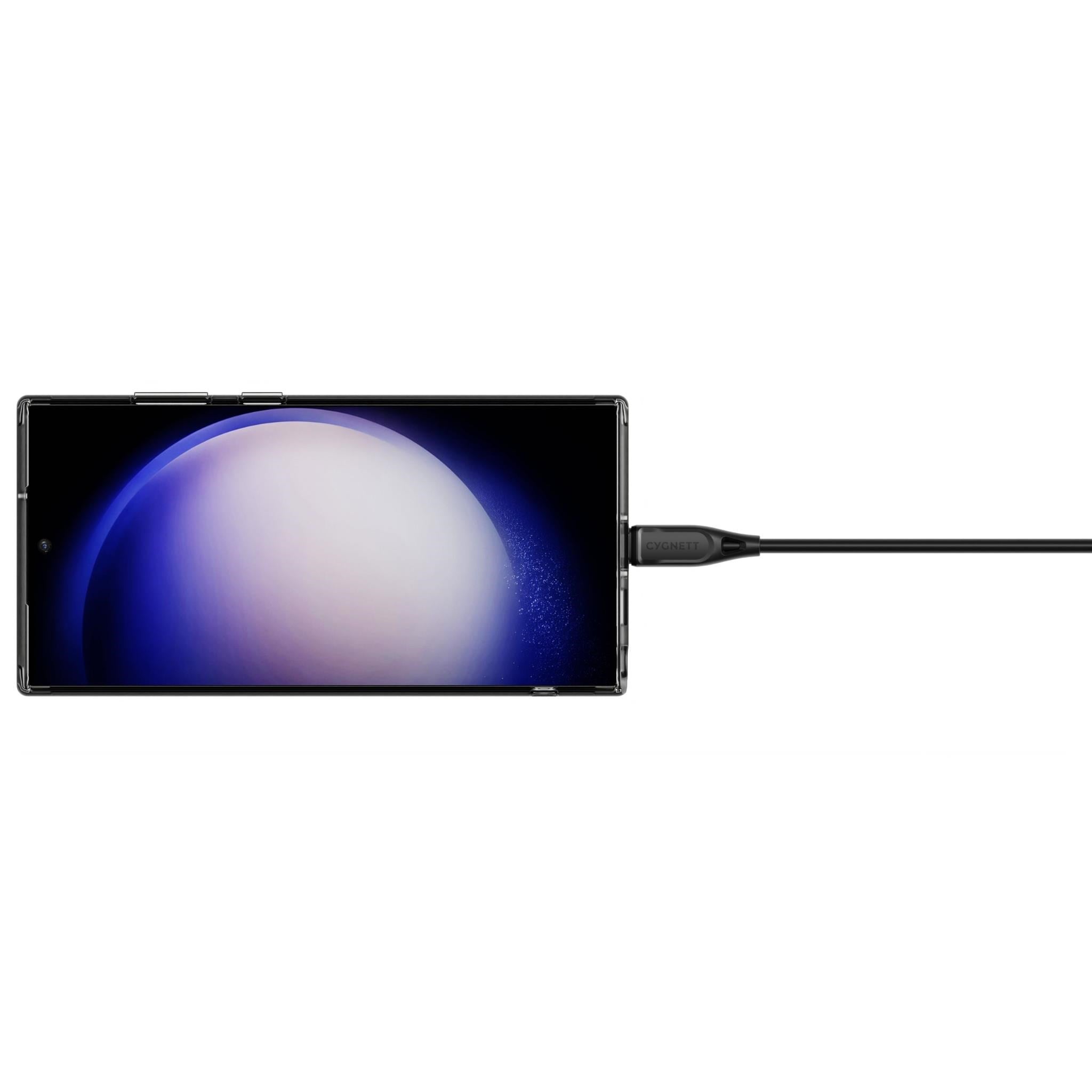 Cygnett Charge & Connect USB-C to USB-C 2.0 Cable V2 2.2m (Black)