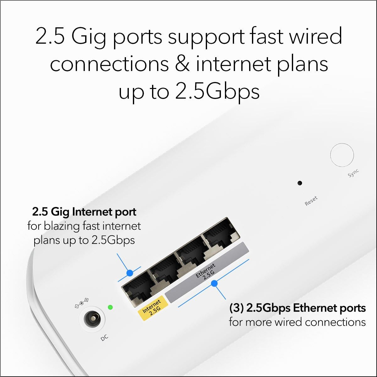 Netgear Orbi® BE11000 Tri-band Mesh Wi-Fi 7 System [2 pack] (White)