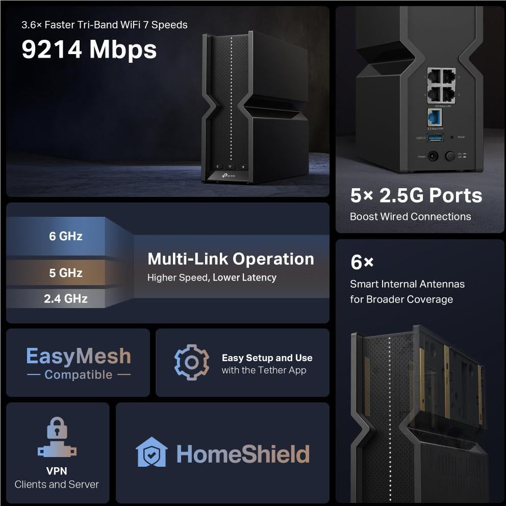 TP-Link Archer BE550 Wi-Fi 7 Router