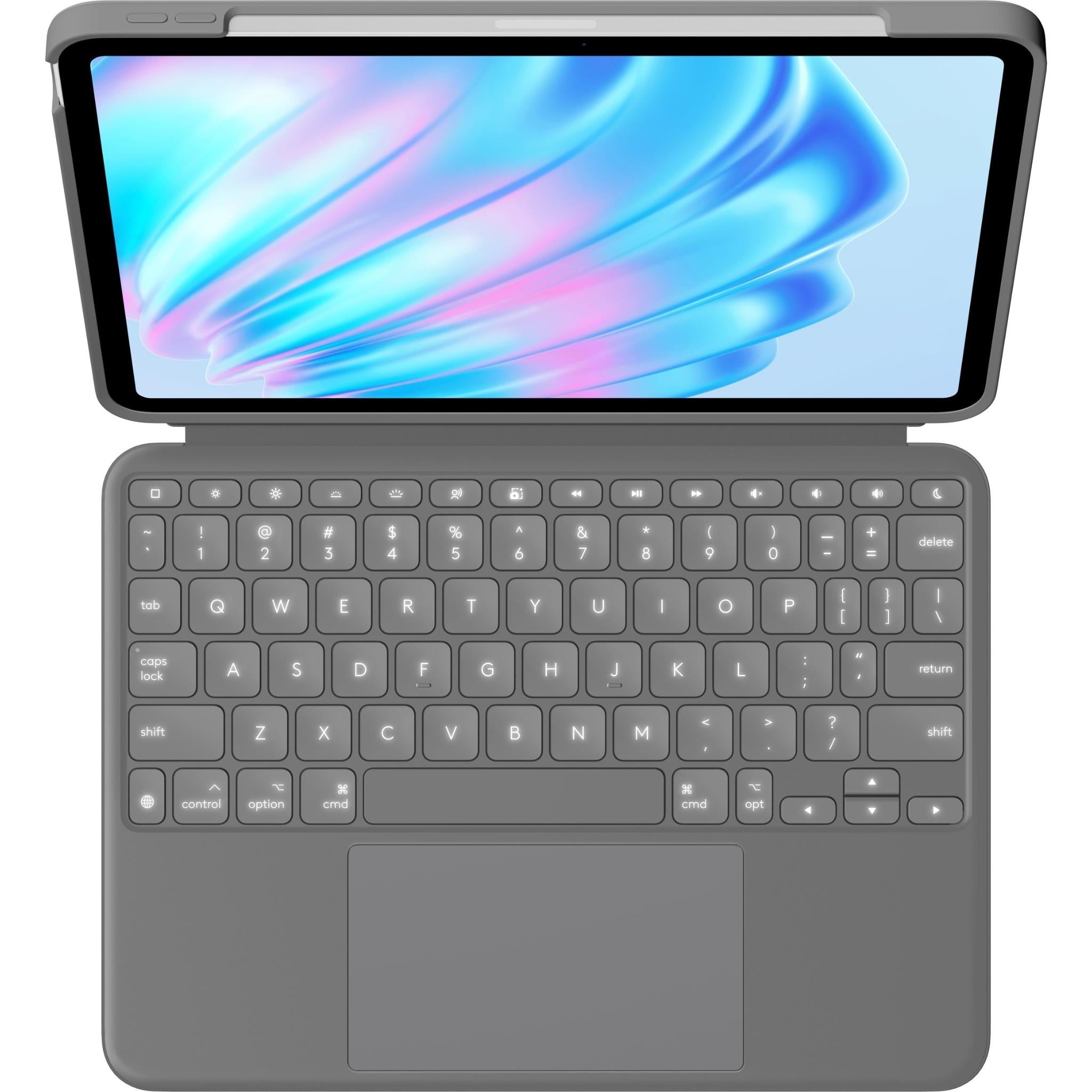 Logitech Combo Touch Keyboard Case for iPad Air 11' M4/M3/M2/5th/4th Gen (Oxford Grey)