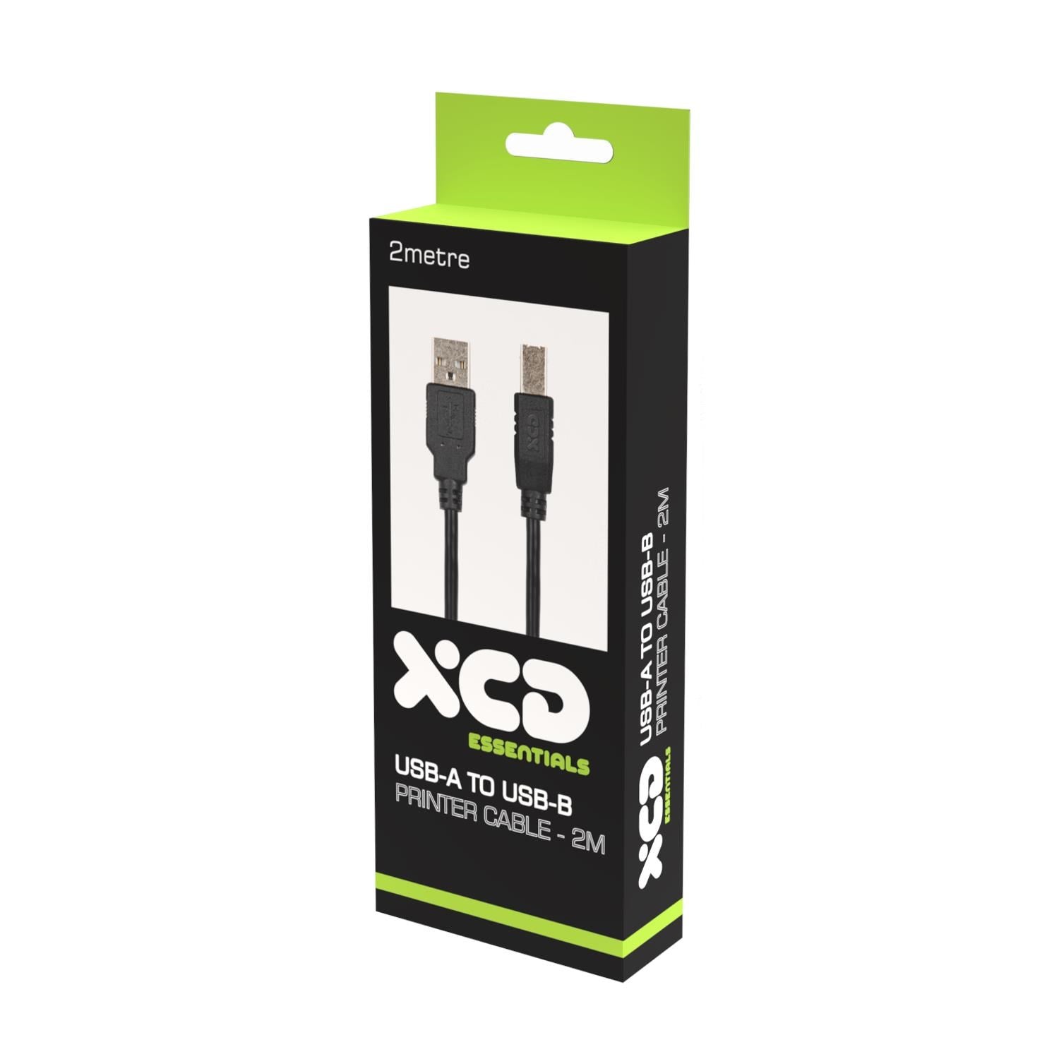 XCD Essentials USB A to USB B Printer Cable (2m)