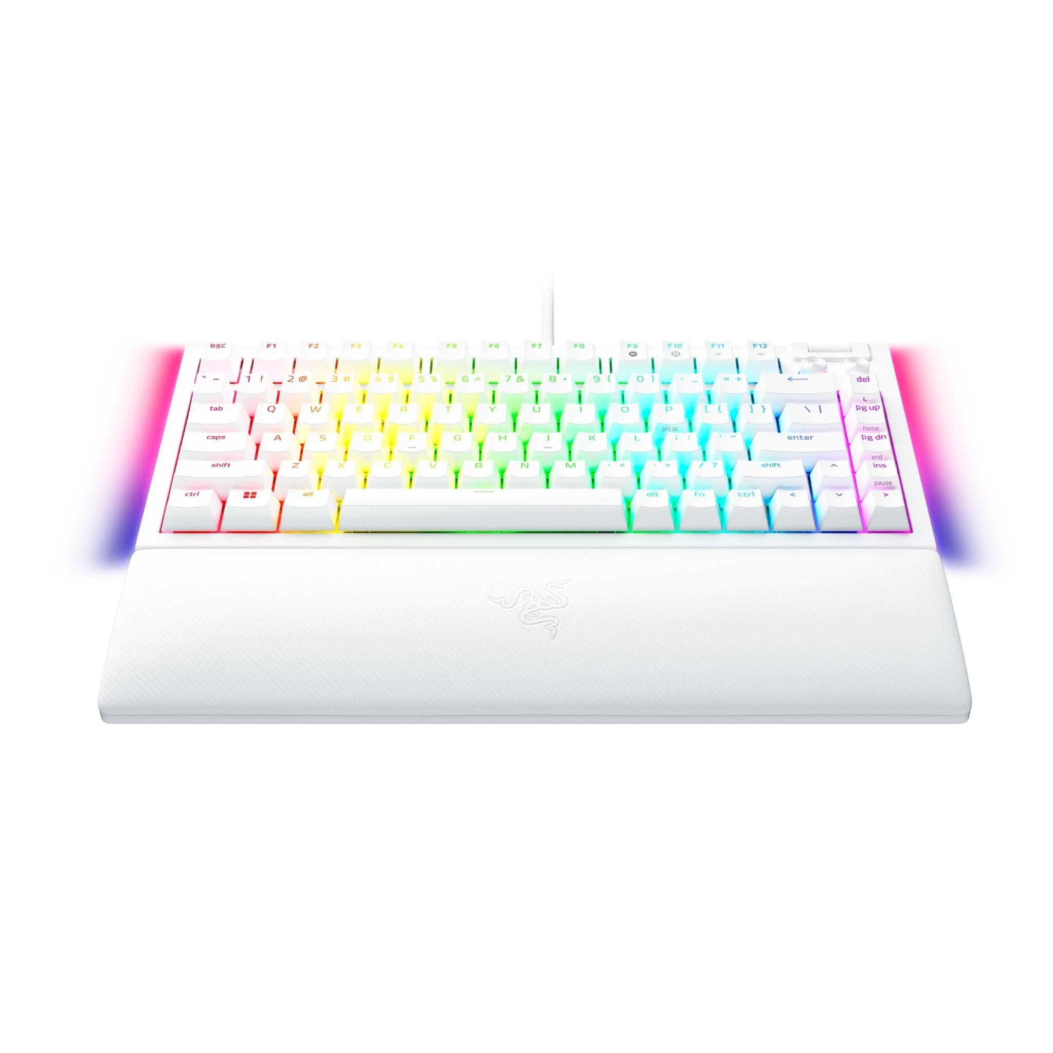 Razer BlackWidow V4 75% Hot-swappable Mechanical Gaming Keyboard (White Edition)