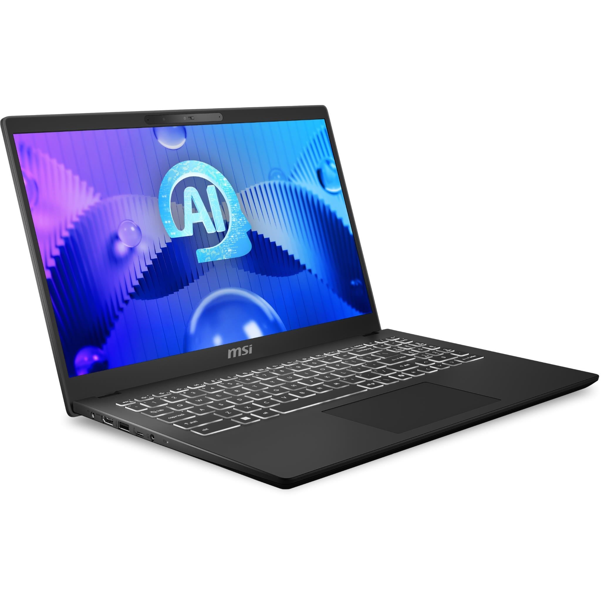 MSI Modern 15 H AI 15.6' FHD Lifestyle AI PC Laptop (Intel Core Ultra 7-155H) [512GB SSD]